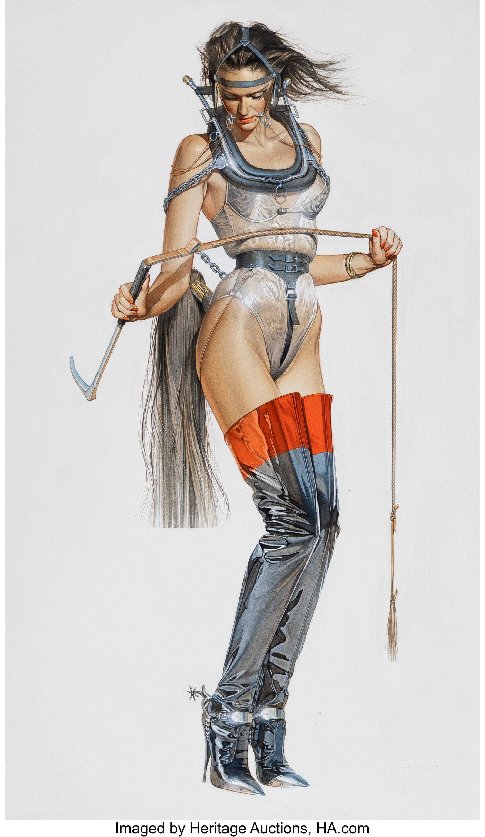 Hajime Sorayama (Japanese, b. 1947) Untitled, 19: Hajime Sorayama (Japanese, b. 1947) Untitled, 1997 Watercolor on board 28-3/4 x 20-1/8 inches (73.0 x 51.1 cm) Embossed lower right: