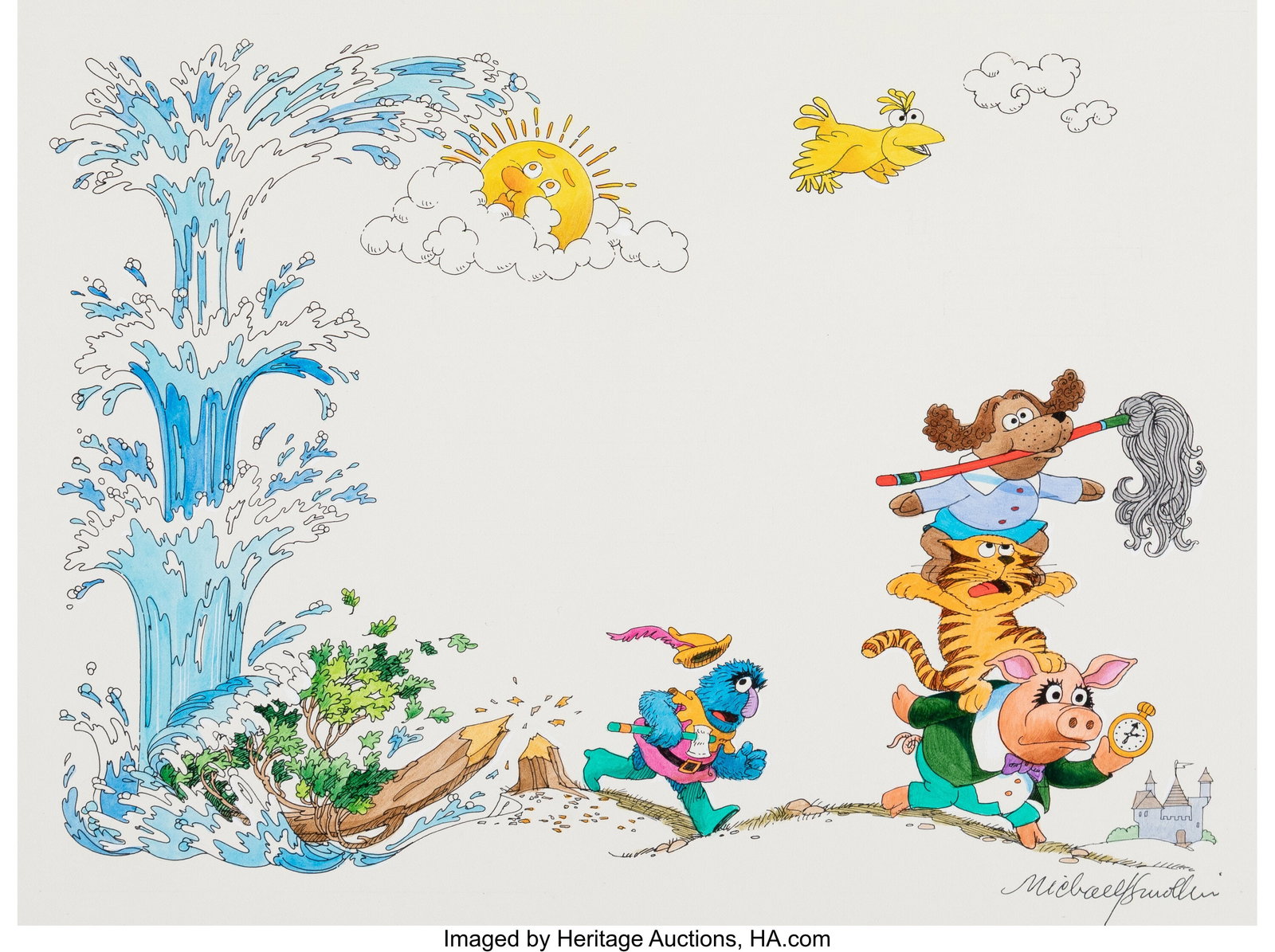 Michael Smollin (American, 1925-2010) The Sesame (1 of 3)