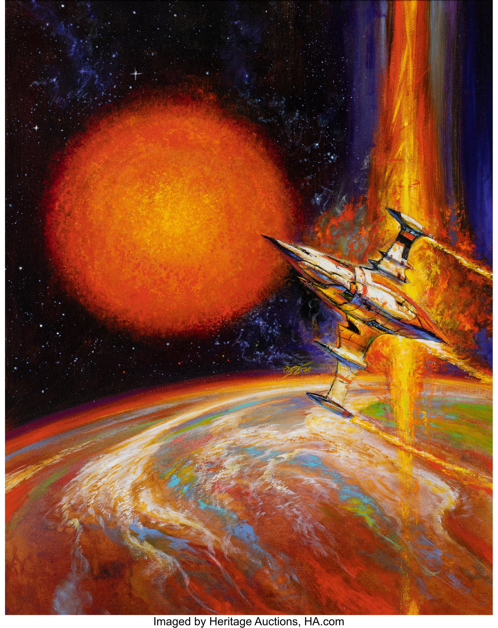 Bob Eggleton (American, b. 1960) Hello Out There (1 of 3)