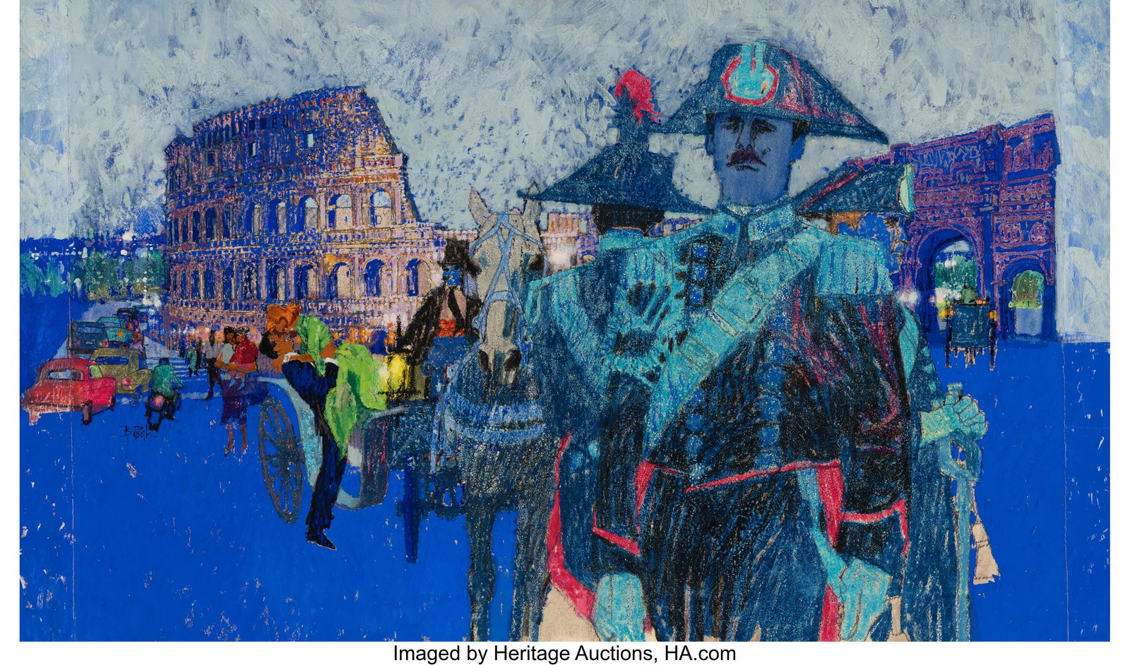 Robert Peak (American, 1927-1992) Rome, Trans Wo (1 of 2)