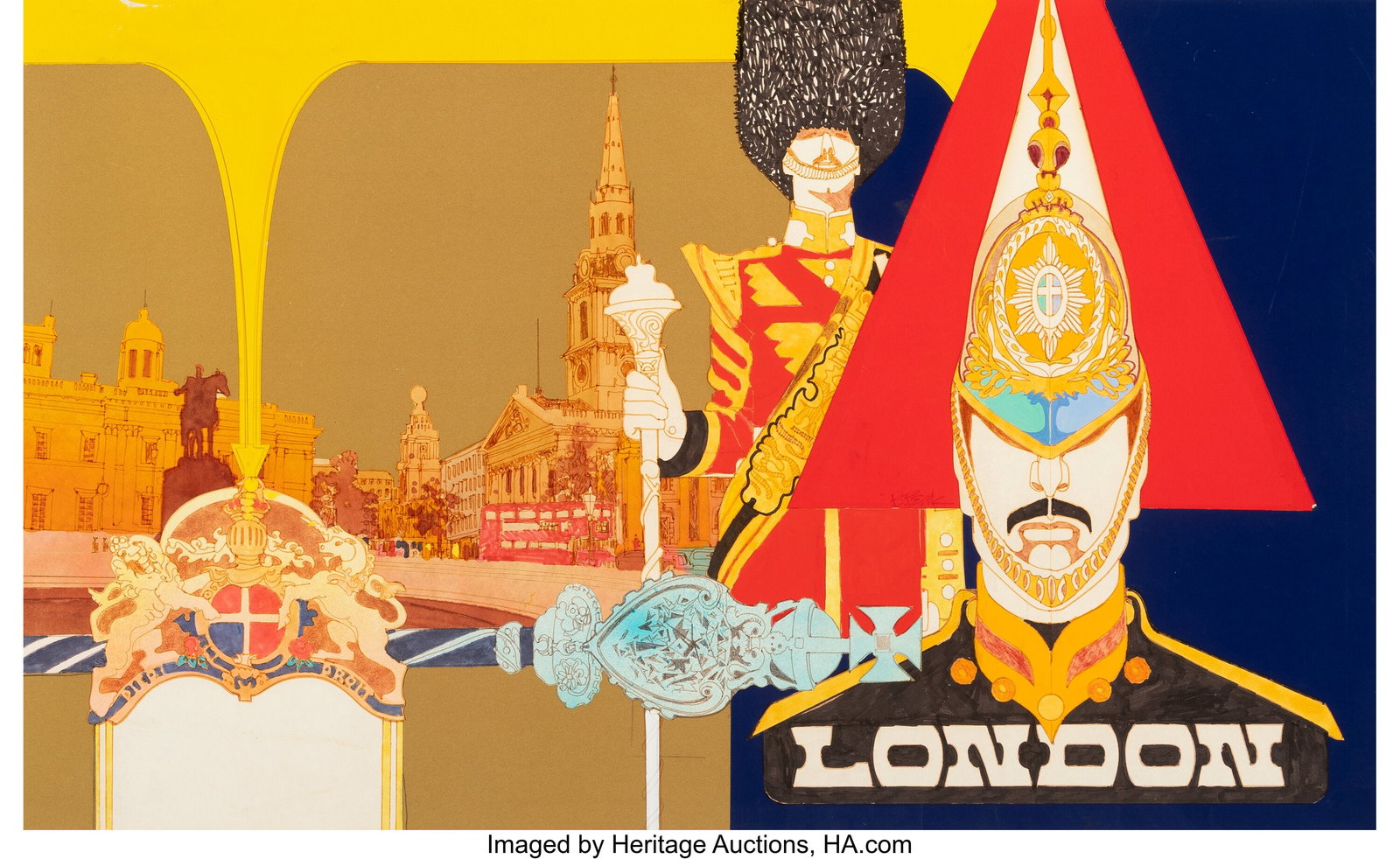 Robert Peak (American, 1927-1992) London, Trans (1 of 3)