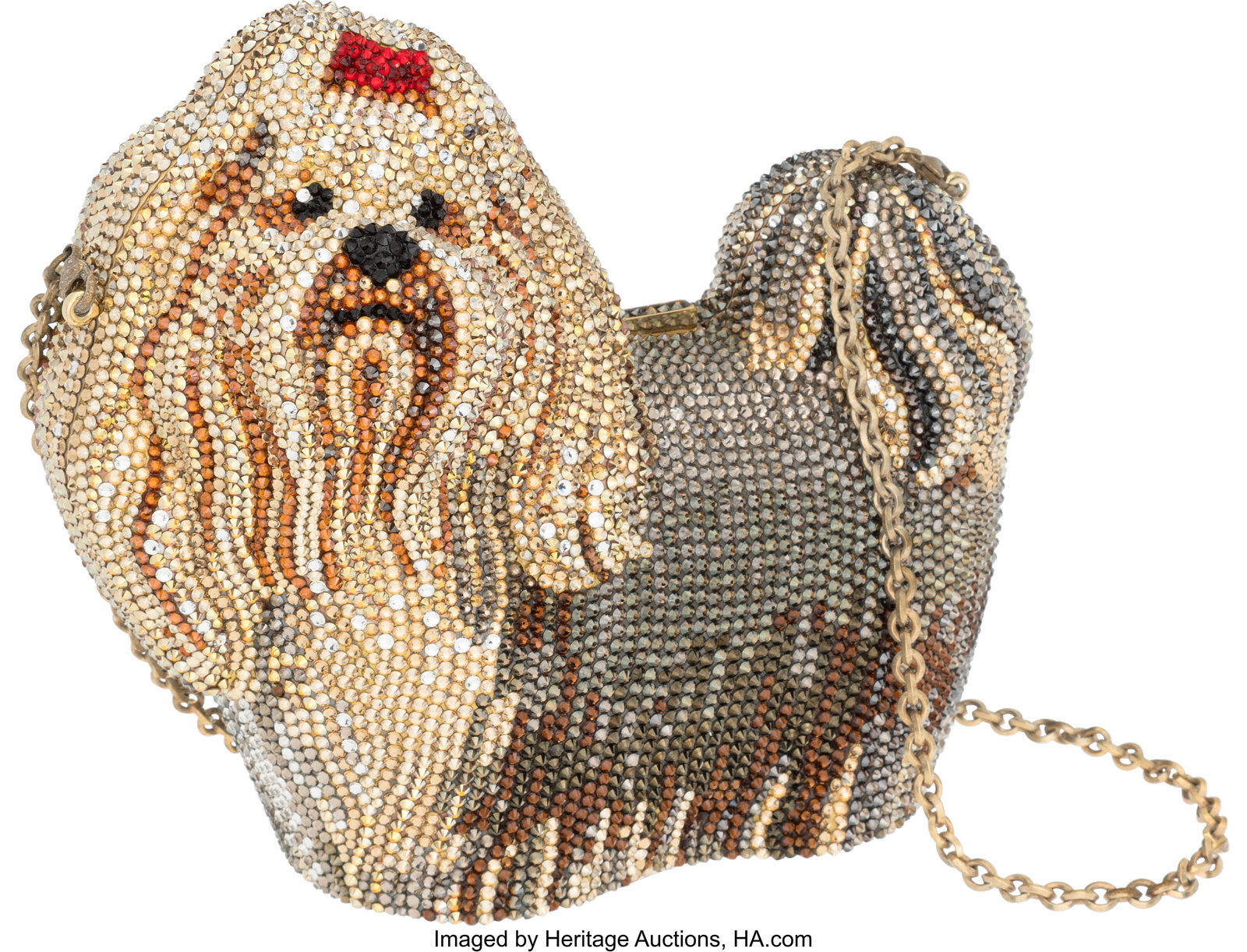 Judith Leiber Champagne, Gold, and Gray Crystal (1 of 4)