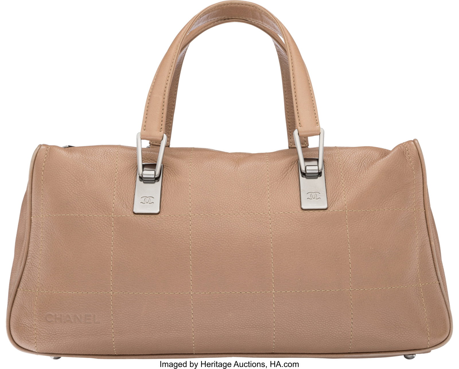 Chanel Dark Beige Caviar Chocolate Bar Quilted L (1 of 3)