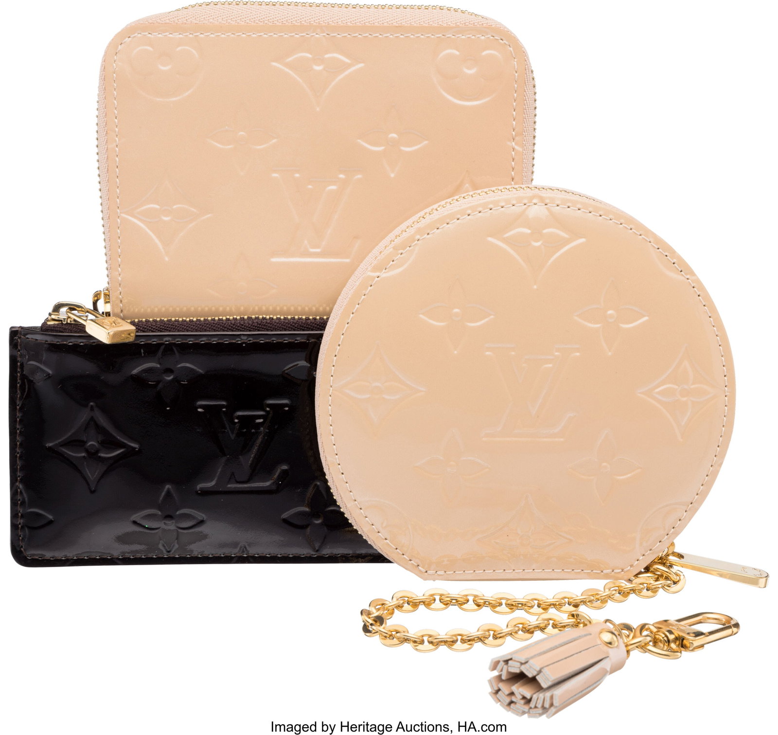 Louis Vuitton Set of Three: Monogram Vernis Leat (1 of 2)