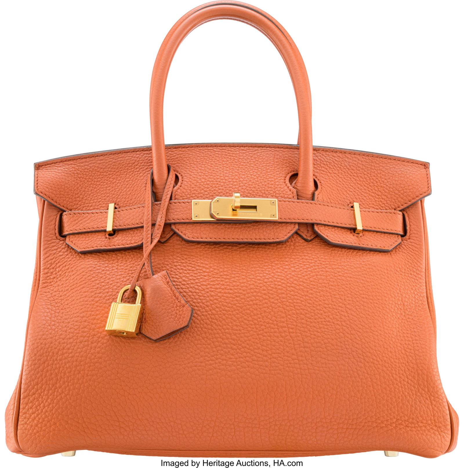 Hermès 30cm Terre Battue Togo Leather Birkin Ba: Hermès 30cm Terre Battue Togo Leather Birkin Bag with Gold Hardware X, 2016 Condition: 3 11.25" Width x 8.5" Height x 5.5" Depth This bag is done in Terre Battu