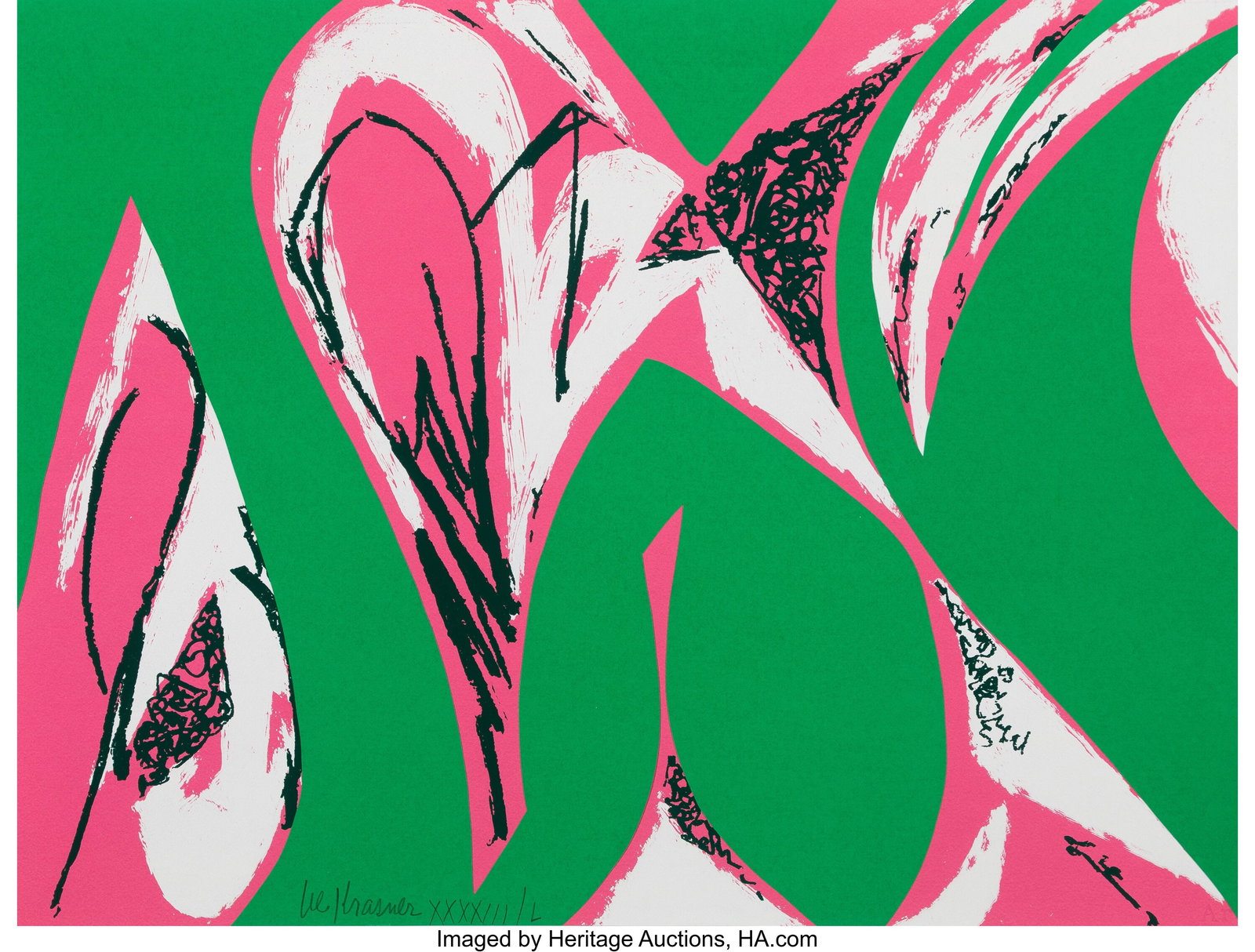 Lee Krasner (1908-1984) Free Space (Pink), 1975 (1 of 2)