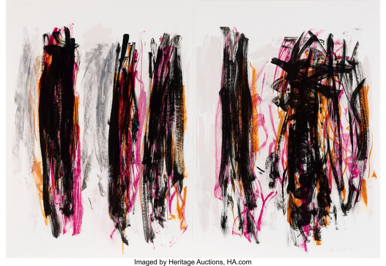 Joan Mitchell (1926-1992) Trees IV (diptych), 19 (1 of 3)