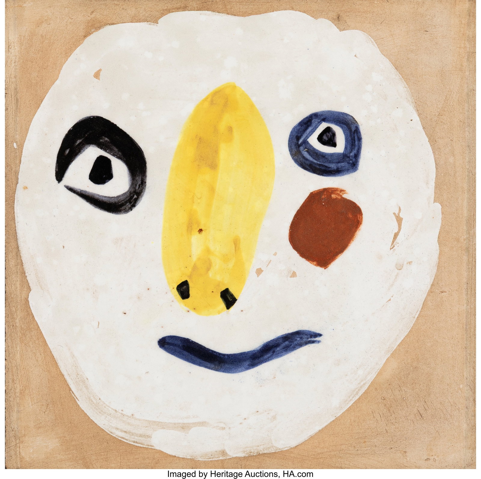 Pablo Picasso (1881-1973) Tete Polychrome (A.R. (1 of 3)