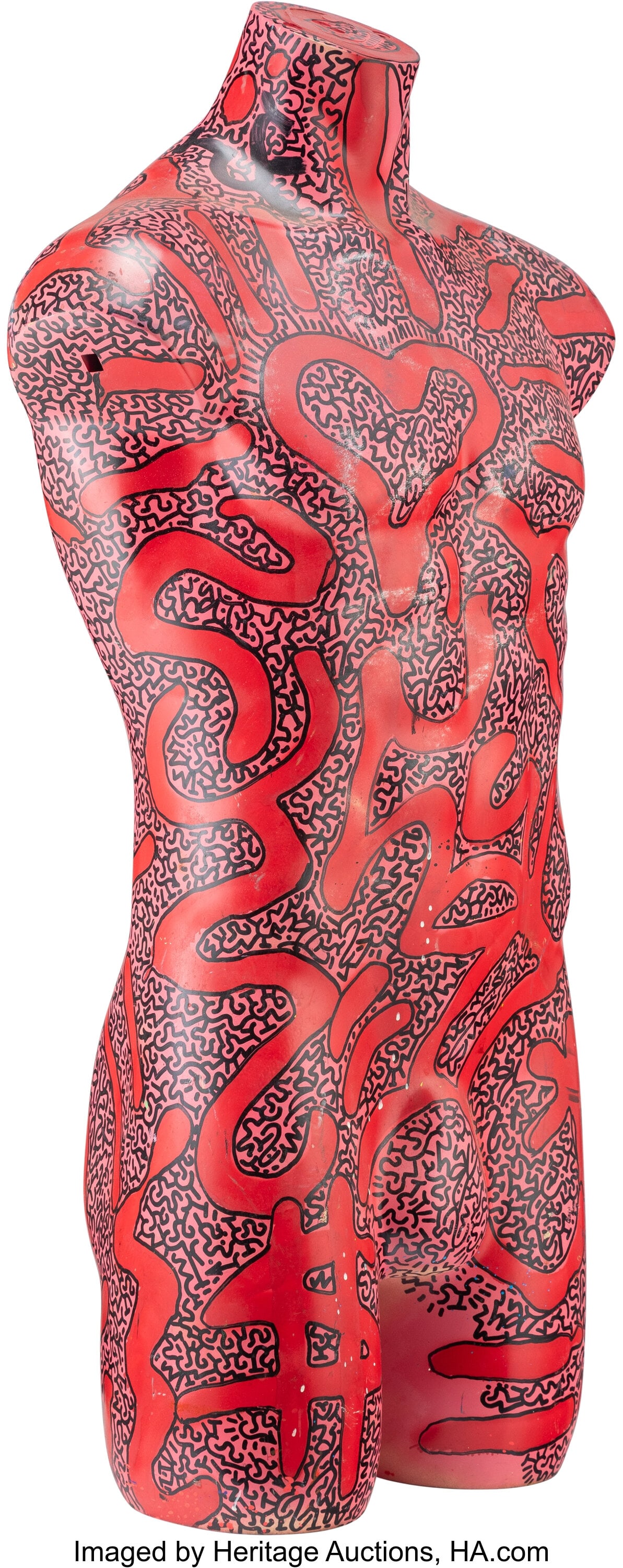 LA II (b. 1967) Untitled Acrylic and ink on mann (1 of 3)