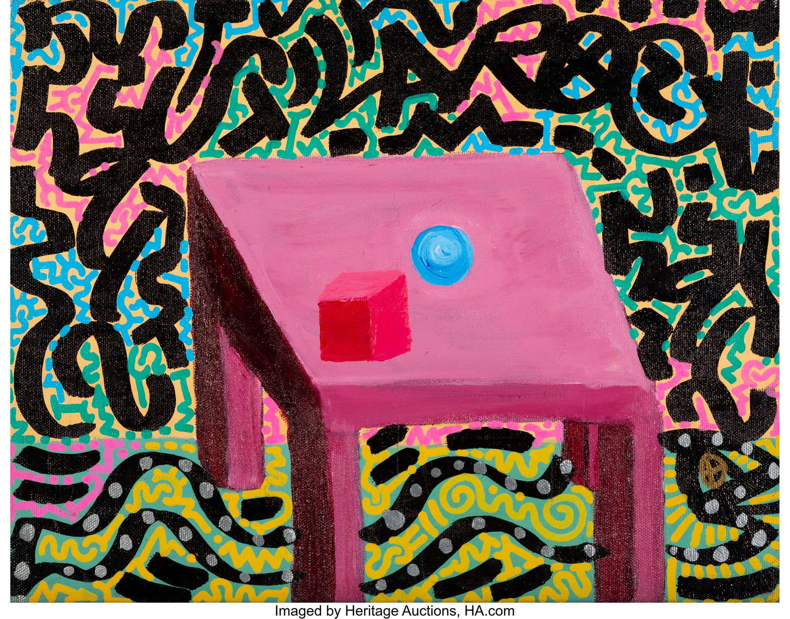 LA II (b. 1967) Untitled Acrylic on canvas panel: LA II (b. 1967) Untitled Acrylic on canvas panel 11 x 14 inches (27.9 x 35.6 cm) HID03101062020 © 2026 Heritage Auctions | All Rights Reserved www&pe