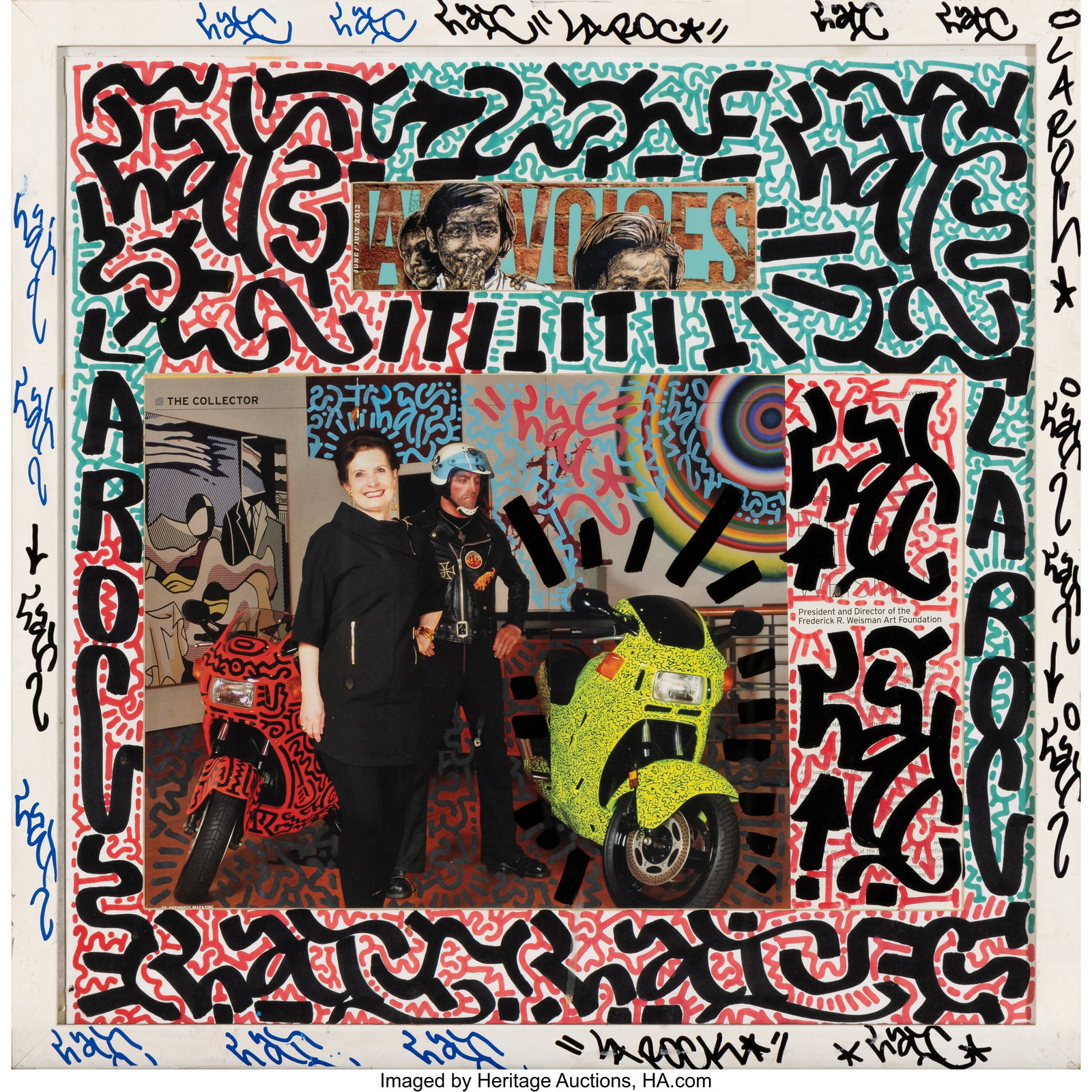 LA II (American, b. 1967) Untitled Ink on recycl (1 of 1)