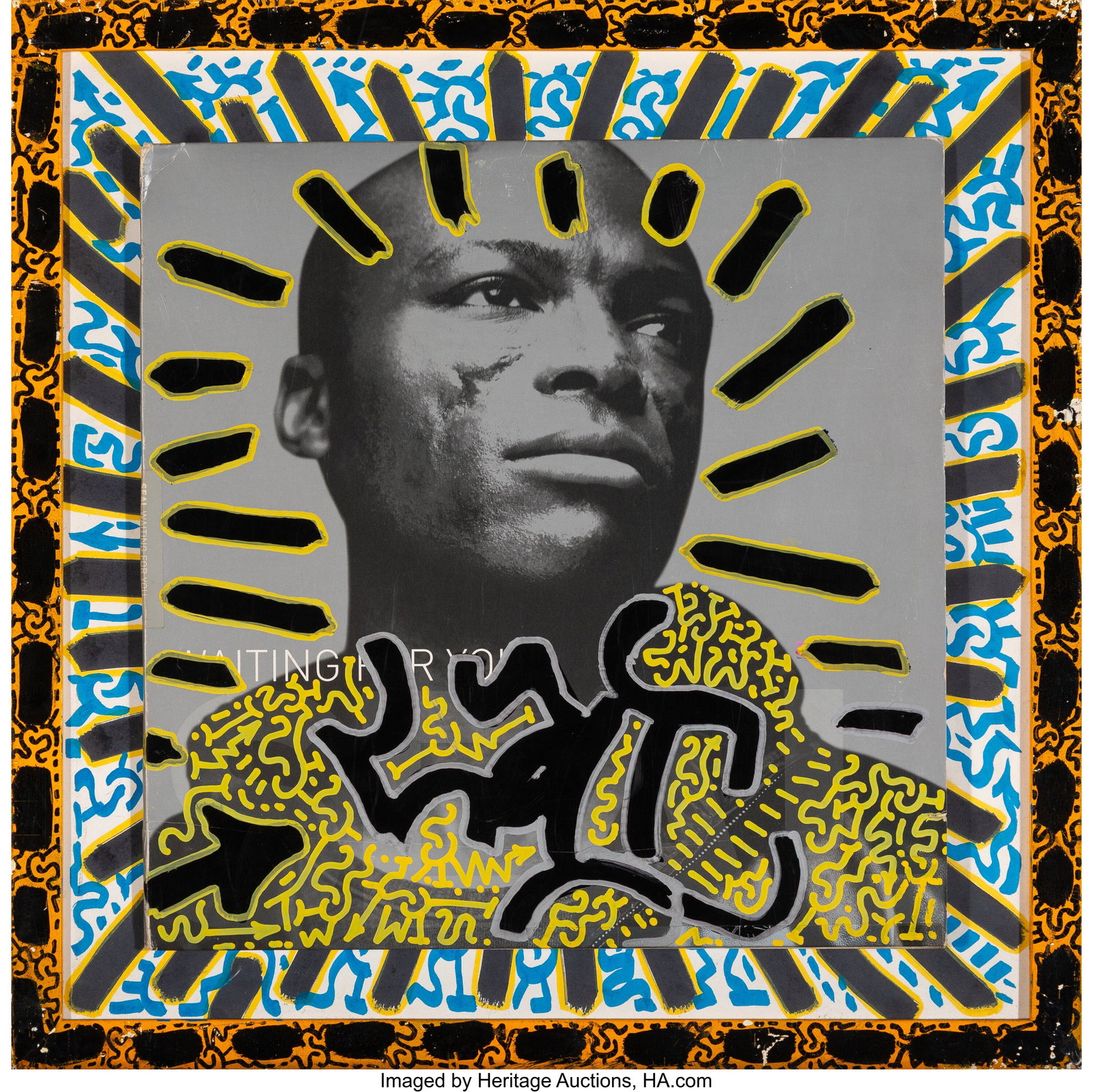 LA II (b. 1967) Ford Mustang Burst Acrylic on re (1 of 3)