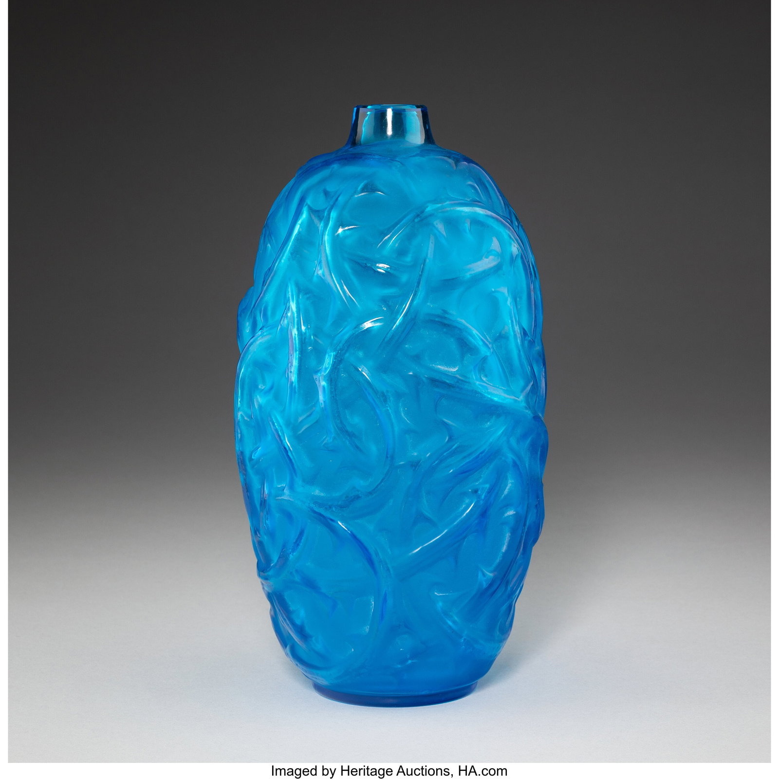 René Lalique Ronces Vase, circa 1921 Electric b (1 of 3)