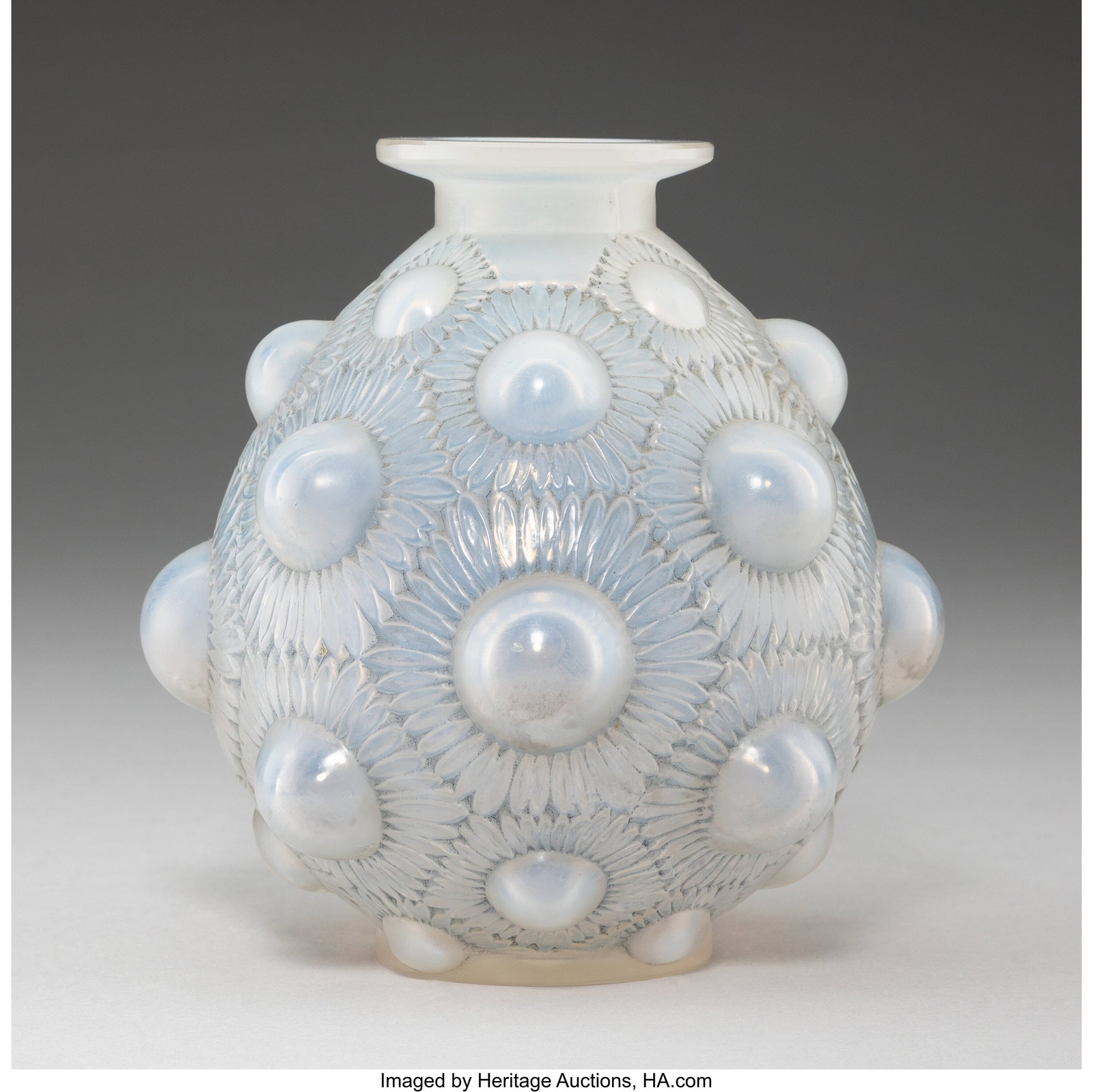 René Lalique Tournesols Vase, circa 1927 Opale (1 of 3)