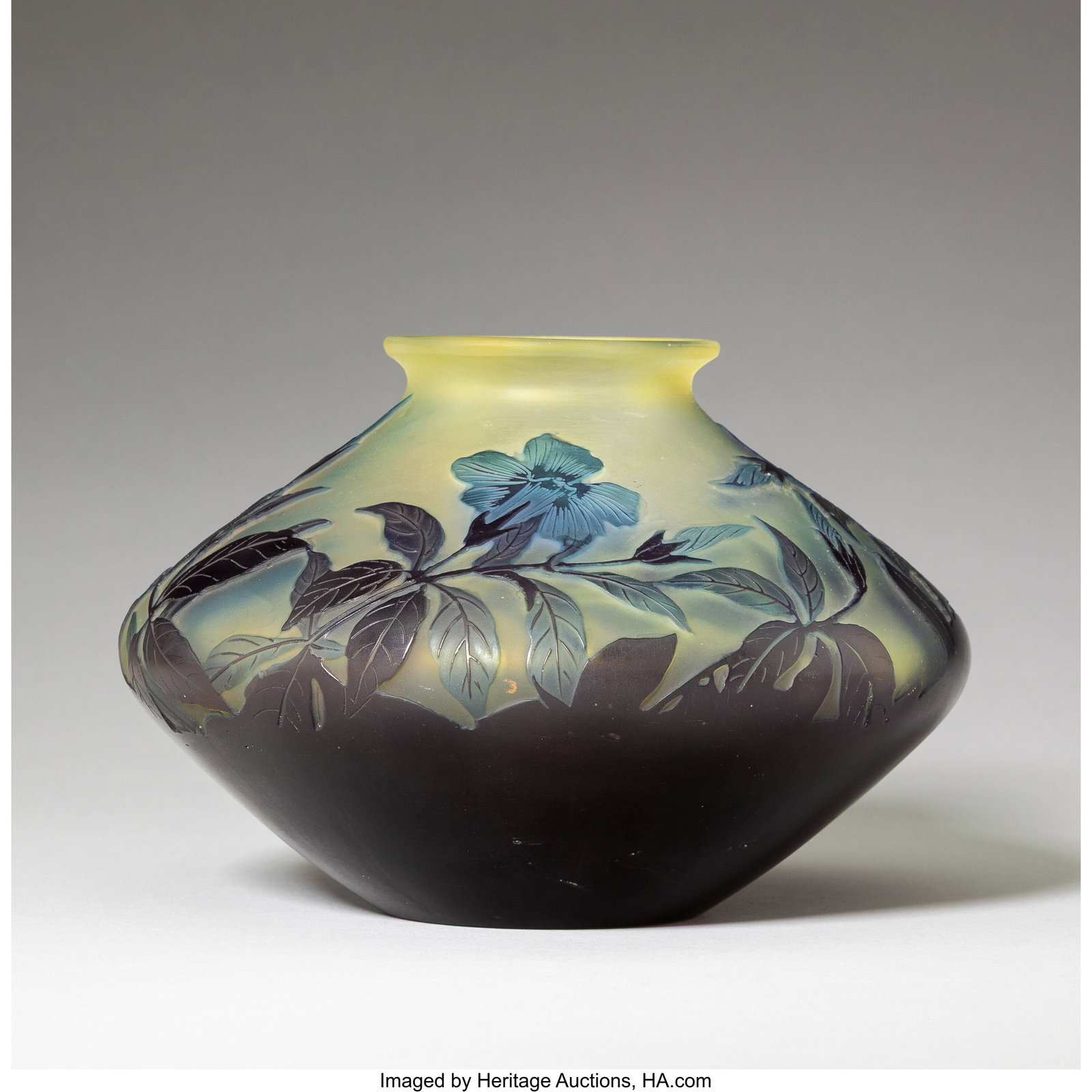 Gallé Floral Vase, circa 1910 Cameo glass 4-1/2: Gallé Floral Vase, circa 1910 Cameo glass 4-1/2 inches (11.4 cm) Marks: Gallé HID03101062020 © 2026 Heritage Auctions | All Rights Reserved www