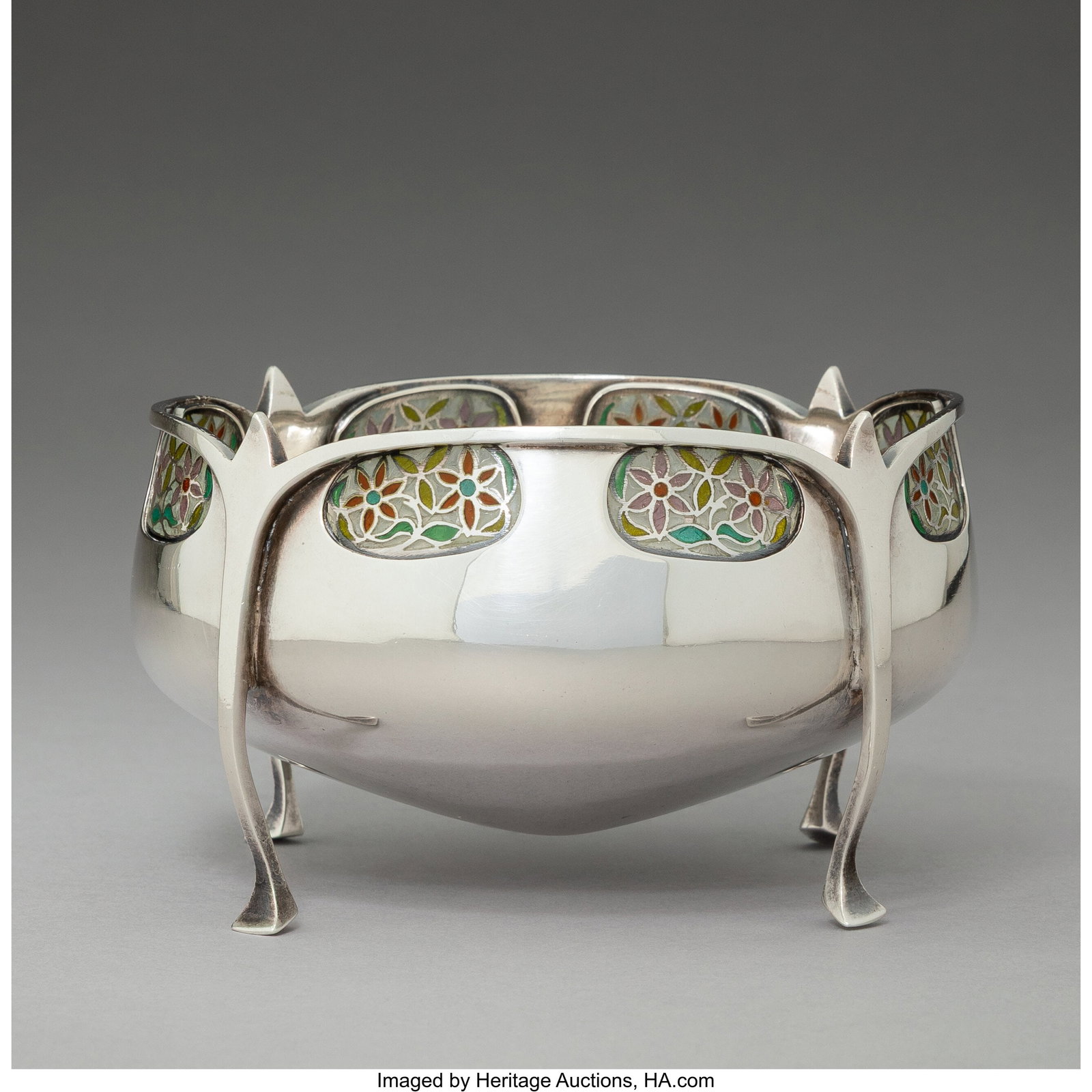 Liberty & Co. Cymric Bowl, 1902 Plique à jour-e (1 of 4)