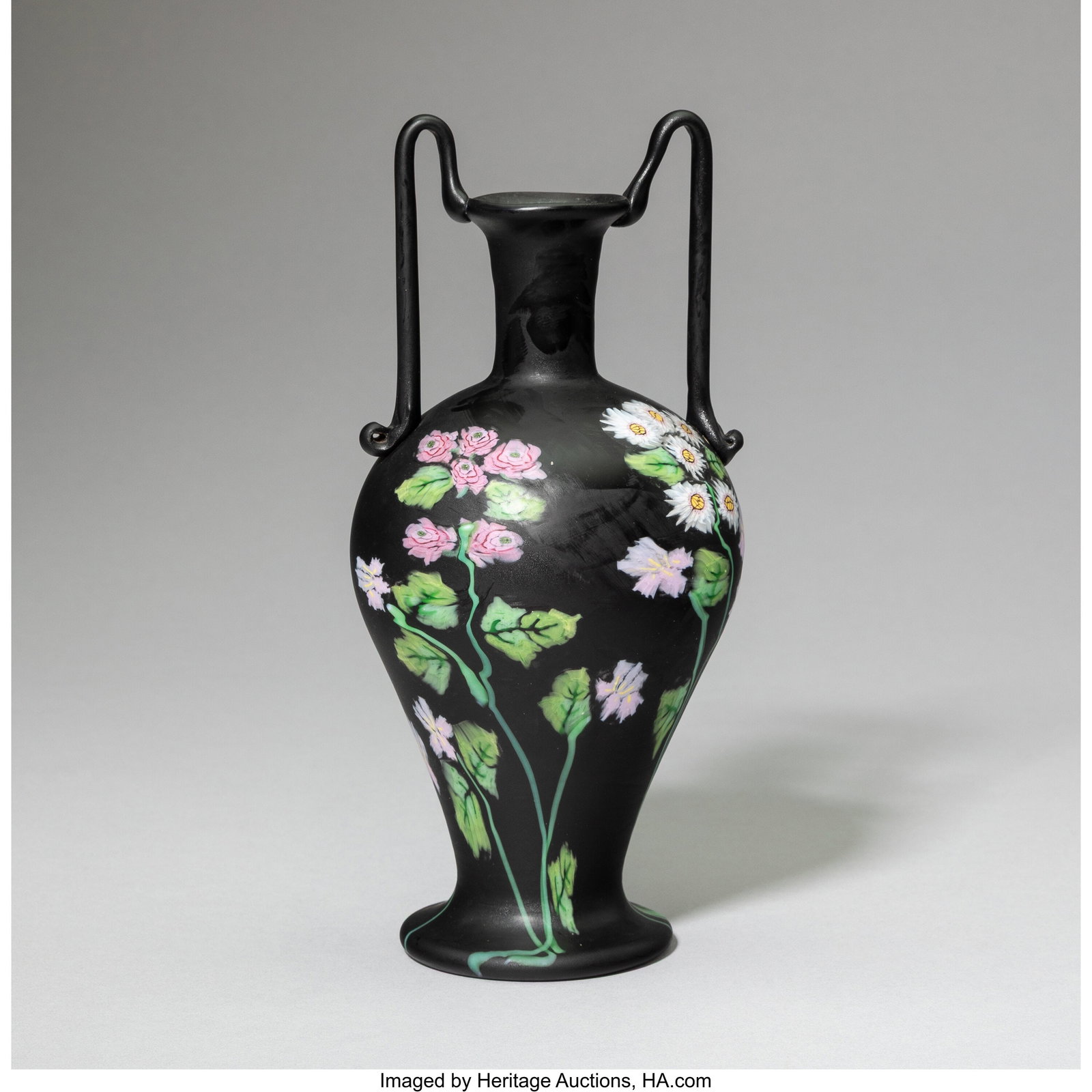 Fratelli Toso Two-Handled Floreali Vase, circa 1 (1 of 3)
