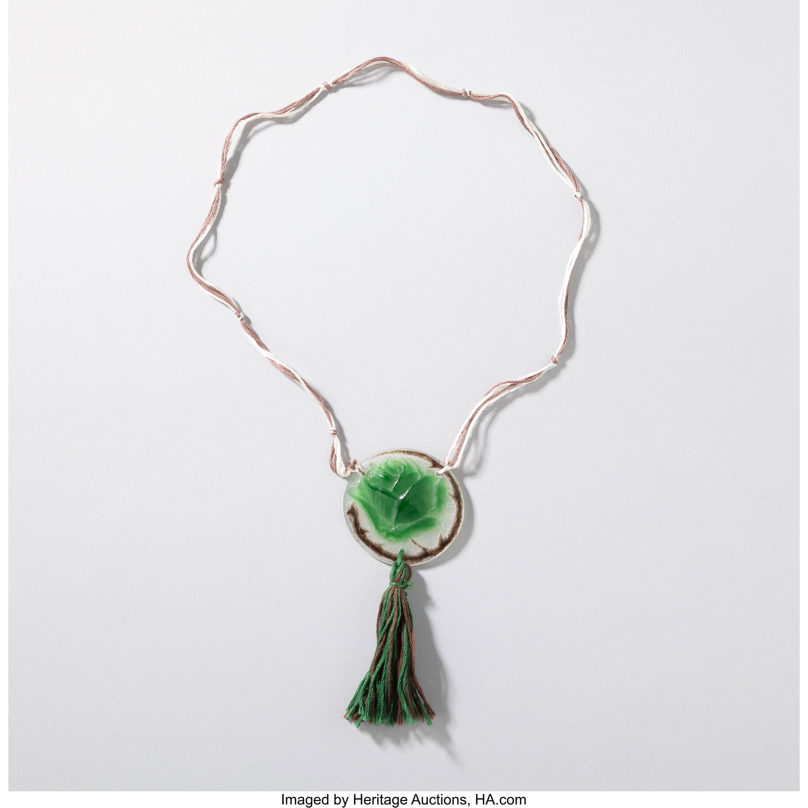 Gabriel Argy-Rousseau Rose Pendant, circa 1921 P (1 of 3)