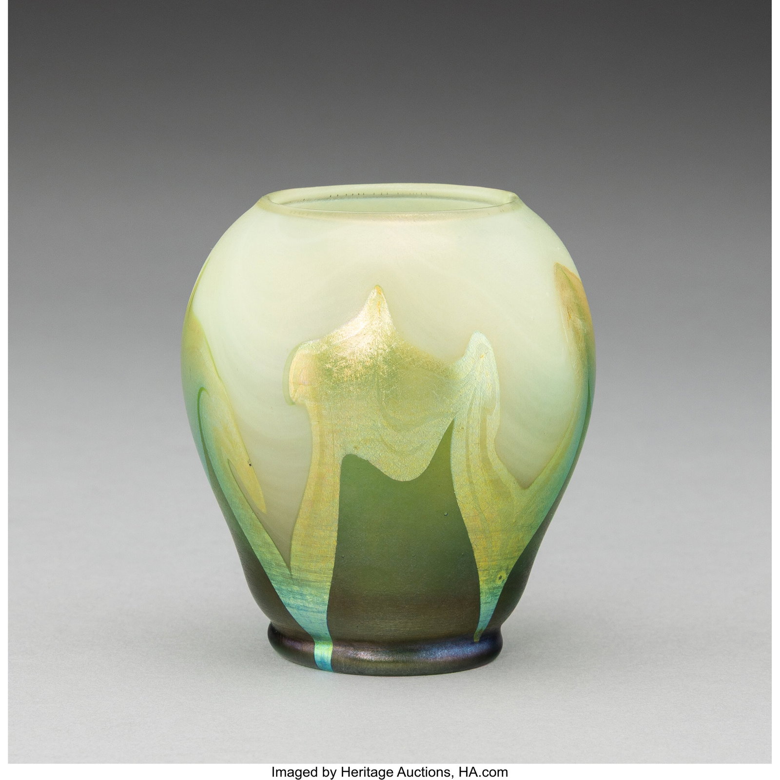 Tiffany Studios Cabinet Vase, circa 1910 Favrile (1 of 3)