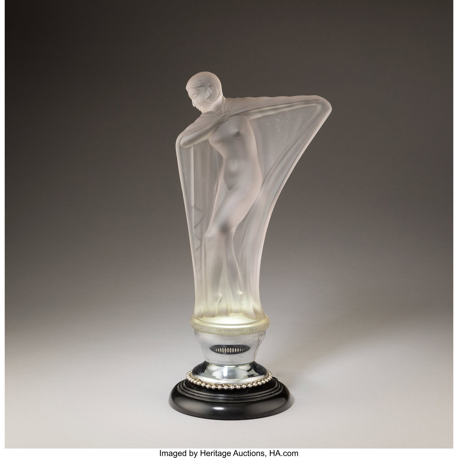 Attributed to Etling Art Deco Figural Table Lamp (1 of 3)