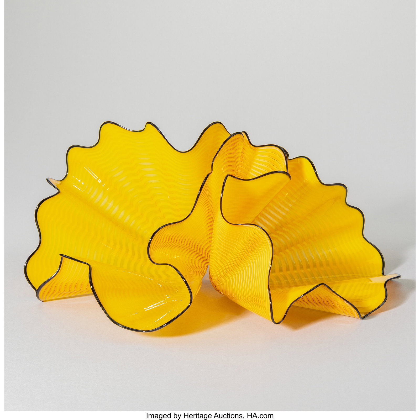 Dale Chihuly Radiant Persian Pair, 2003 Blown gl: Dale Chihuly Radiant Persian Pair, 2003 Blown glass 6 x 10 x 6-1/2 inches (15.2 x 25.4 x 16.5 cm) (largest, approximately) Etched: PP03&c