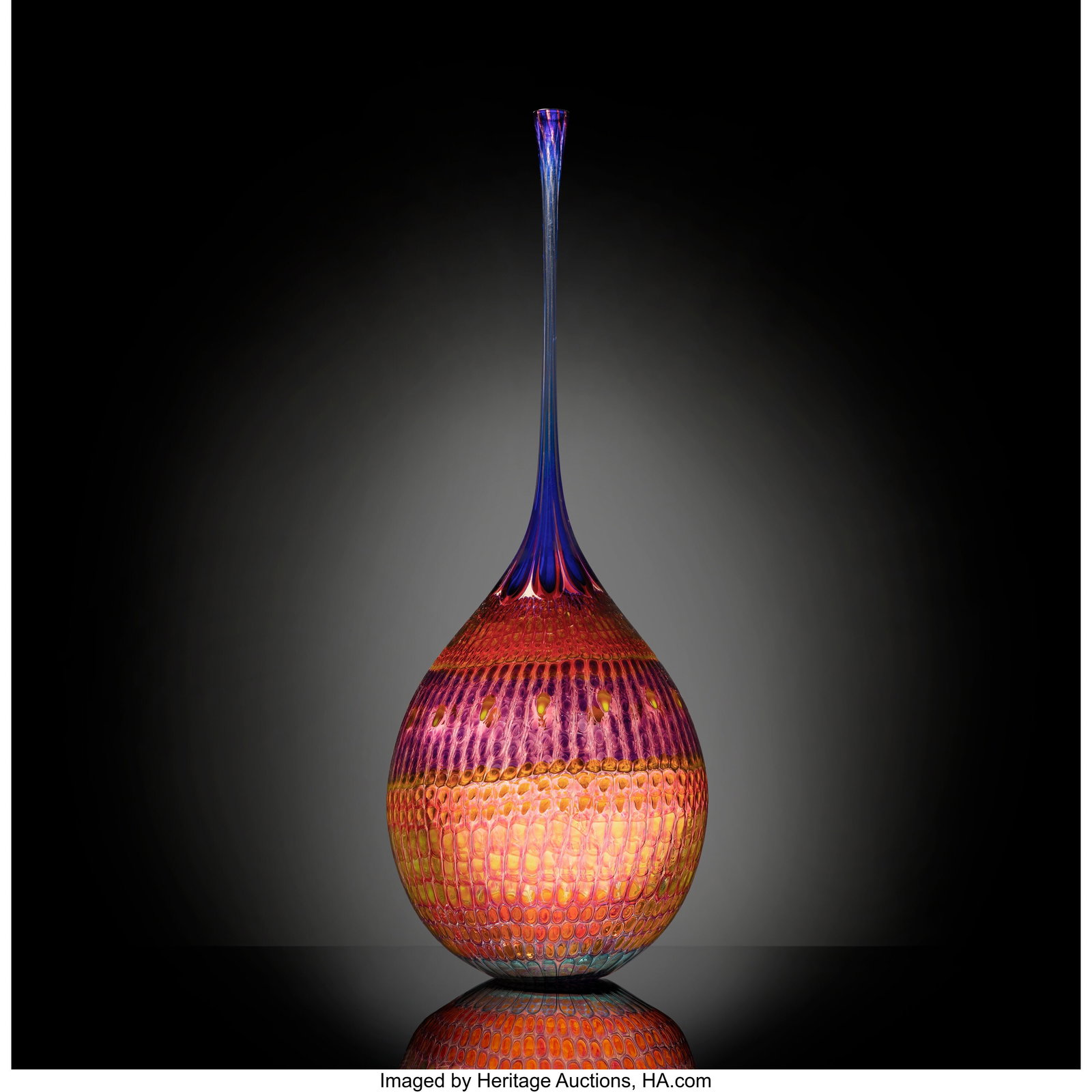 Stephen Powell Flirting Loopy Droop, from the Te: Stephen Powell Flirting Loopy Droop, from the Teasers Series, 2000 Fused and blown murrine glass 54-1/2 x 21-1/2 x 23 inches (138.4 x 54.6 x 58.4 cm)