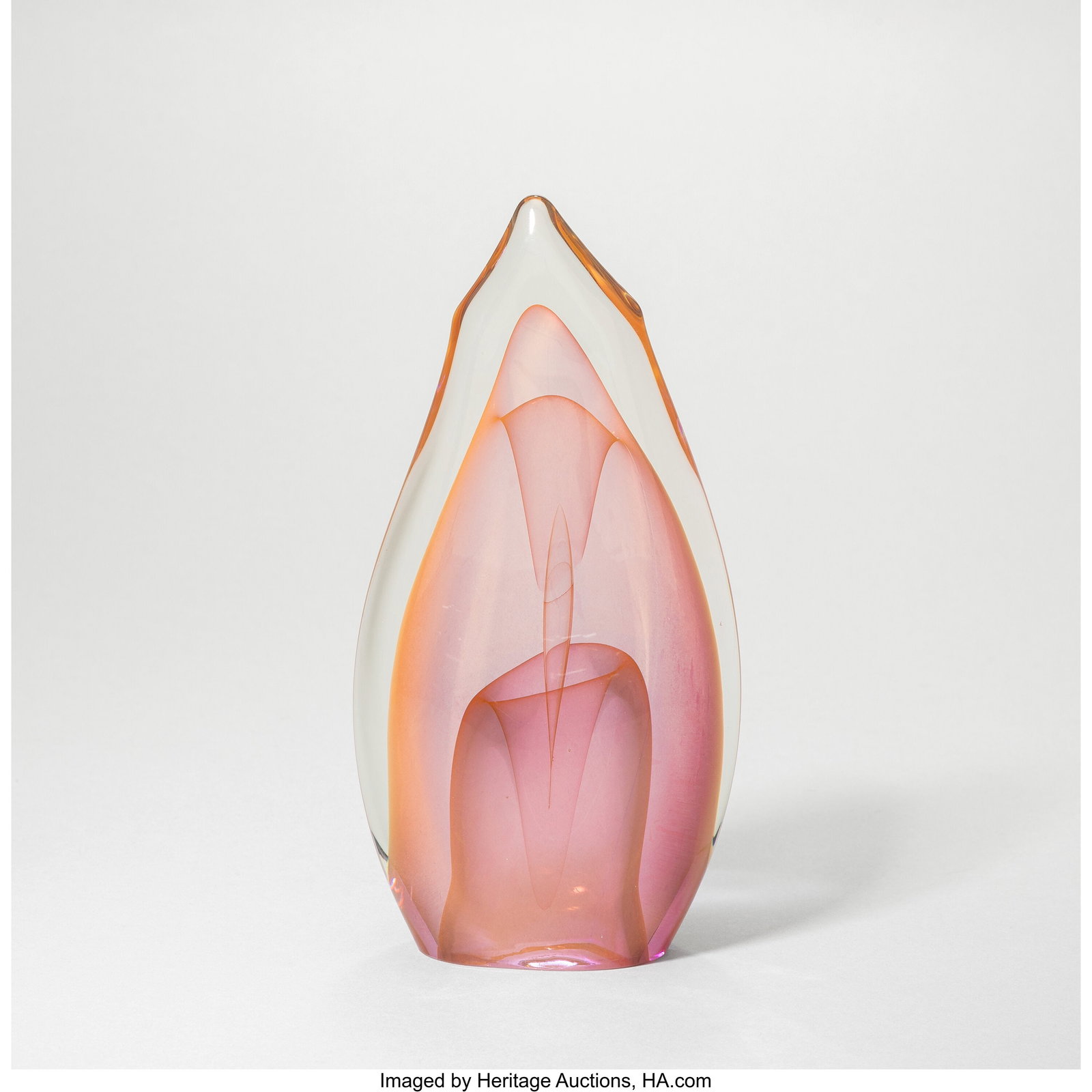 Dominick Labino Emergence, 1983 Blown glass 7-1/ (1 of 4)