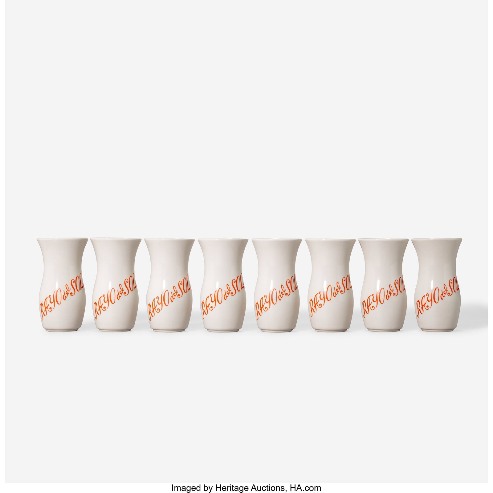 Alexander Girard Set of Eight Rayo del Sol Vase (1 of 4)