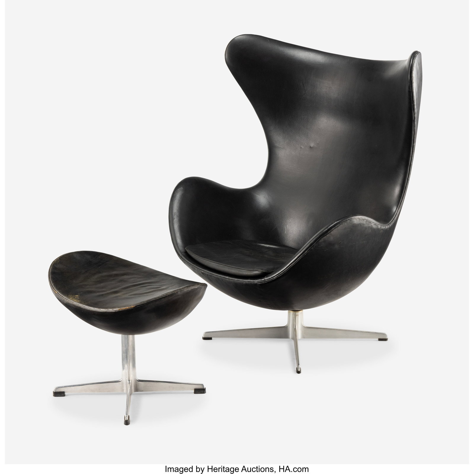 Arne Jacobsen Egg Chair and Ottoman, designed 19 (1 of 6)