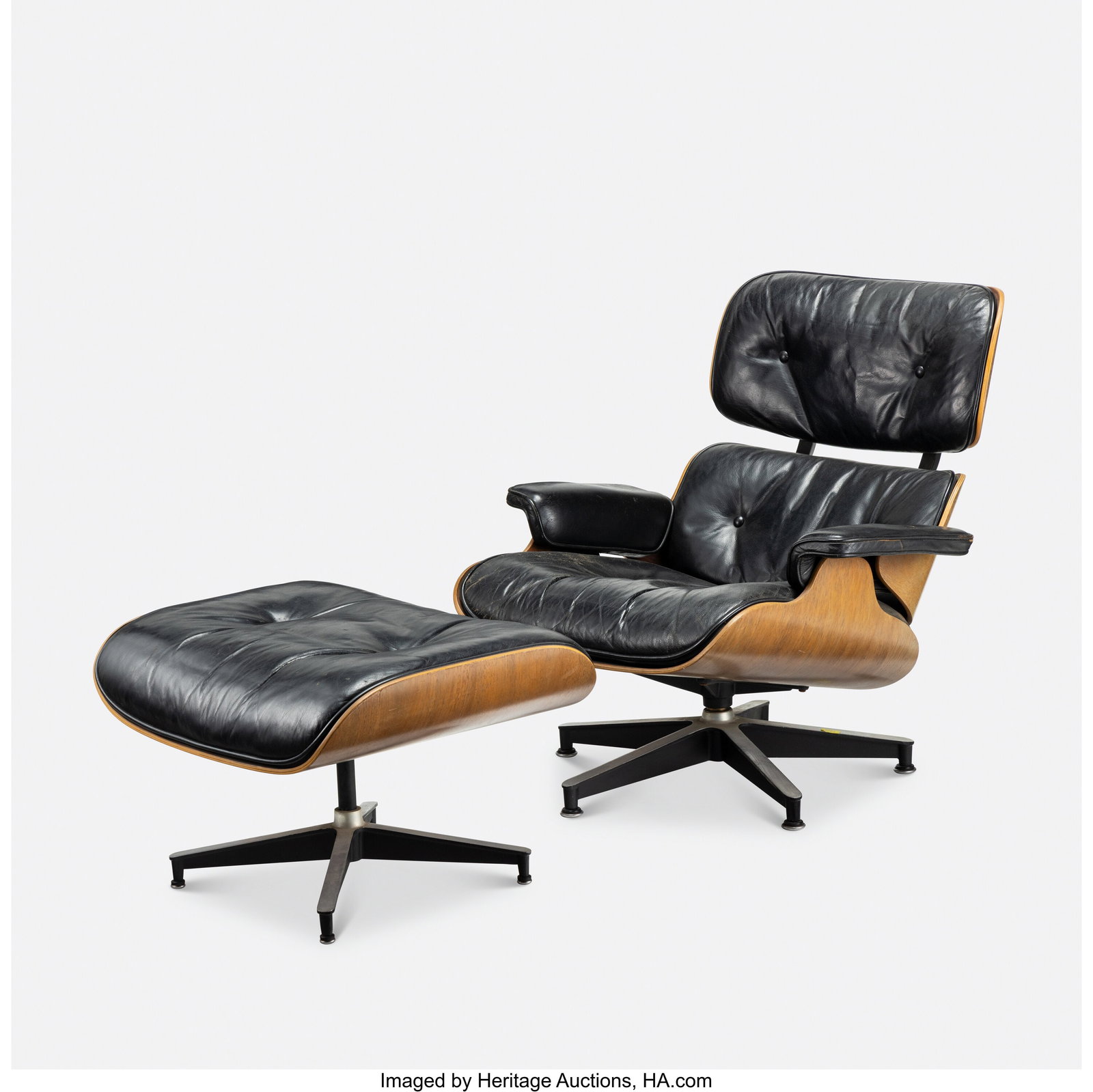 Charles and Ray Eames Lounge Chair and Ottoman, (1 of 4)