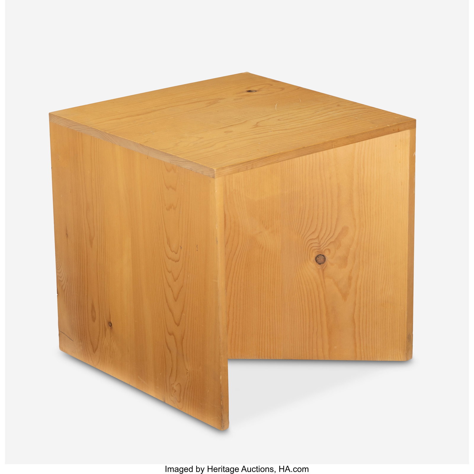 Donald Judd Slant Stool, Model 95-5, designed 19 (1 of 4)