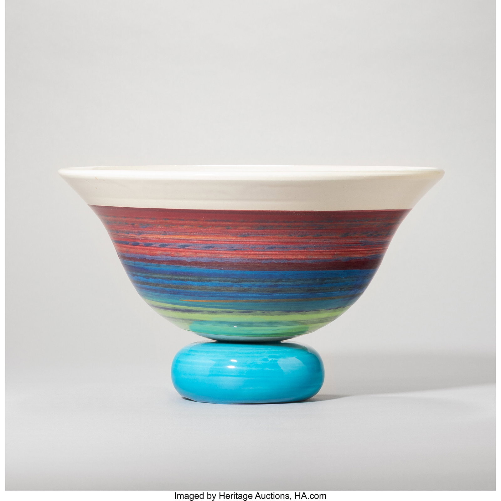 Peter Shire Bowl, 1994 Glazed earthenware 6 x 10 (1 of 4)
