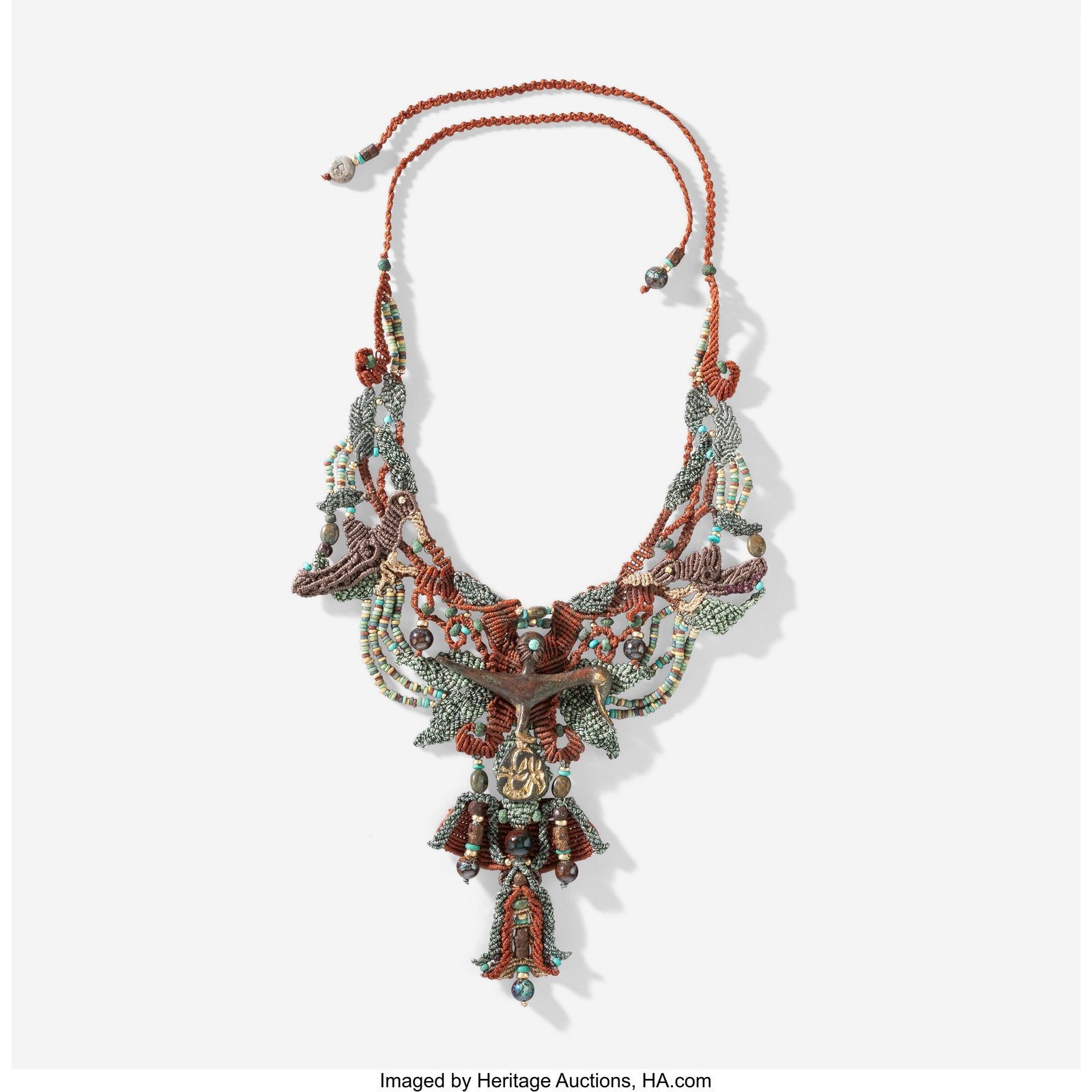 Barbara Natoli Witt Woven Necklace Cord, bronze, (1 of 2)
