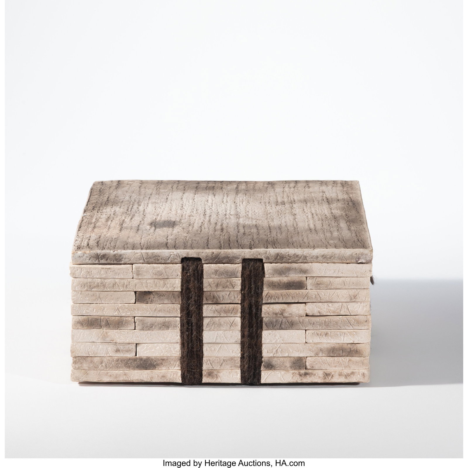 Rob Sieminski Covered Box, late 20th century Sto (1 of 3)