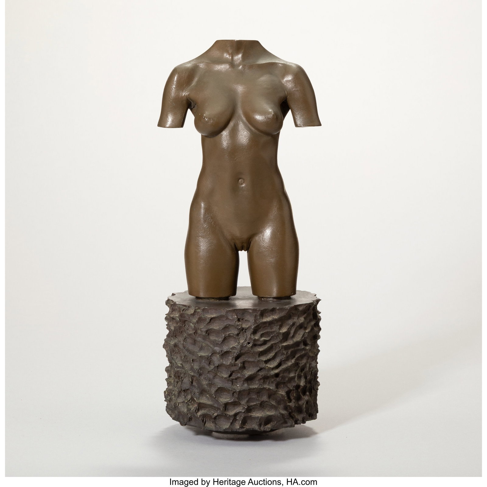 Robert Graham MOCA Torso, 1992-1995 Patinated b: Robert Graham MOCA Torso, 1992-1995 Patinated bronze 11 x 4-3/8 x 4-1/2 inches (27.9 x 11.1 x 11.4 cm) Incised to underside: JUAN, Smiley PROVE