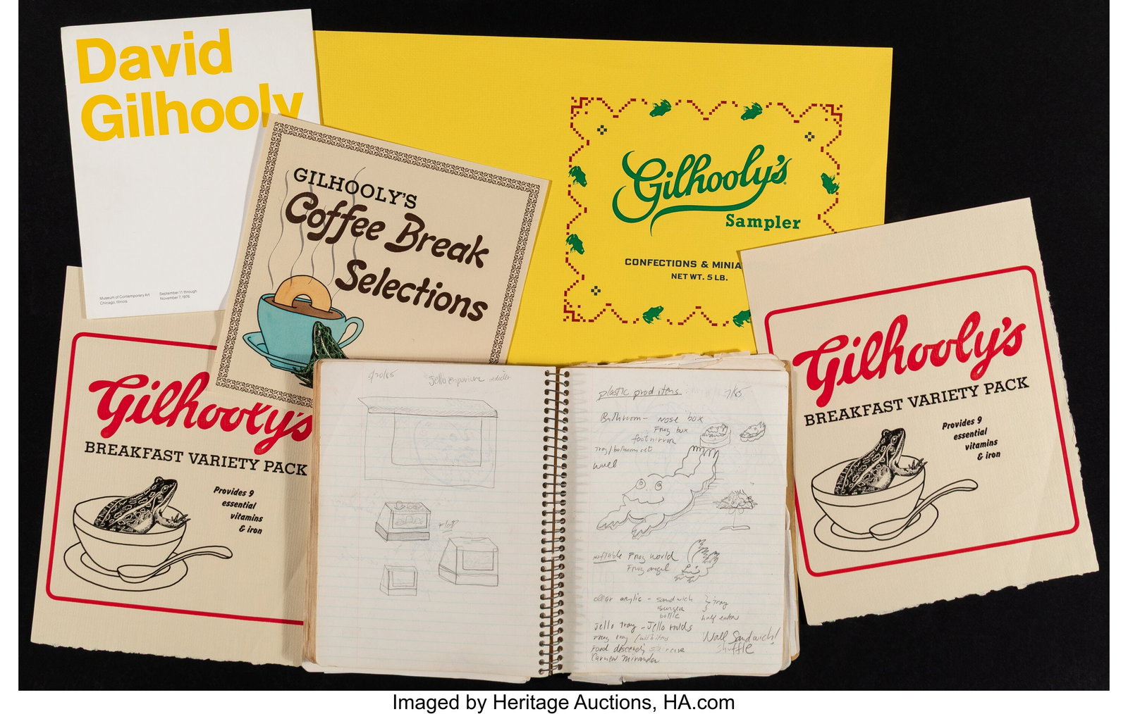 David James Gilhooly Artist Sketchbook, Four Pri (1 of 9)