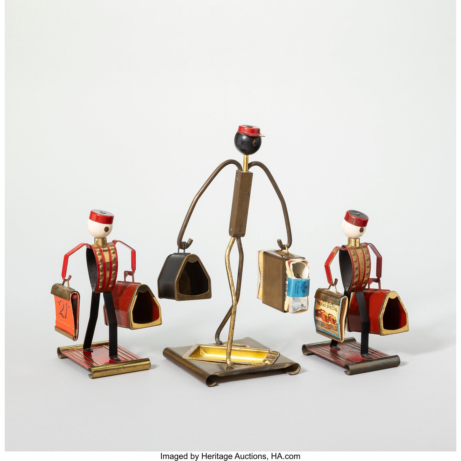 American Three Art Deco Bellhop Cigarette Holder (1 of 3)