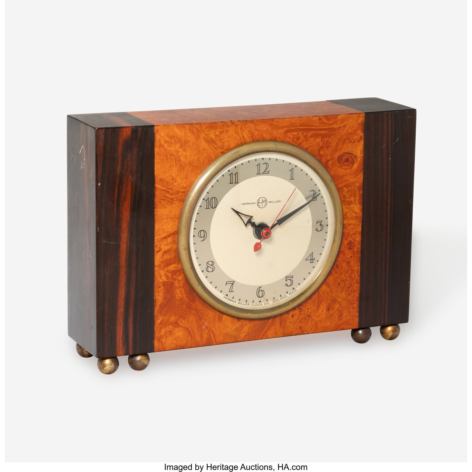Attributed to Gilbert Rohde Table Clock, Model 4 - 2