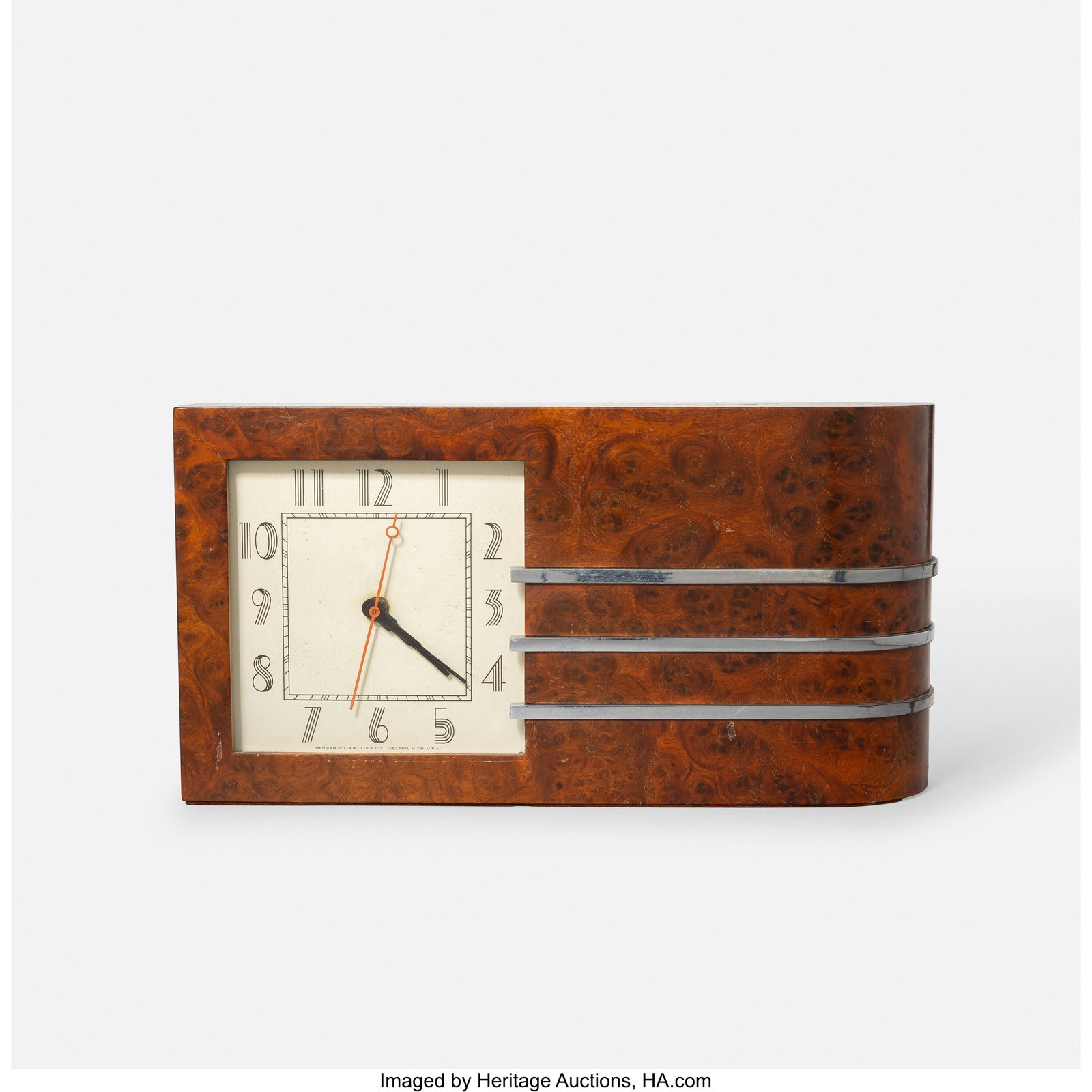 Gilbert Rohde Table Clock, Model 4082B, circa 19 (1 of 3)