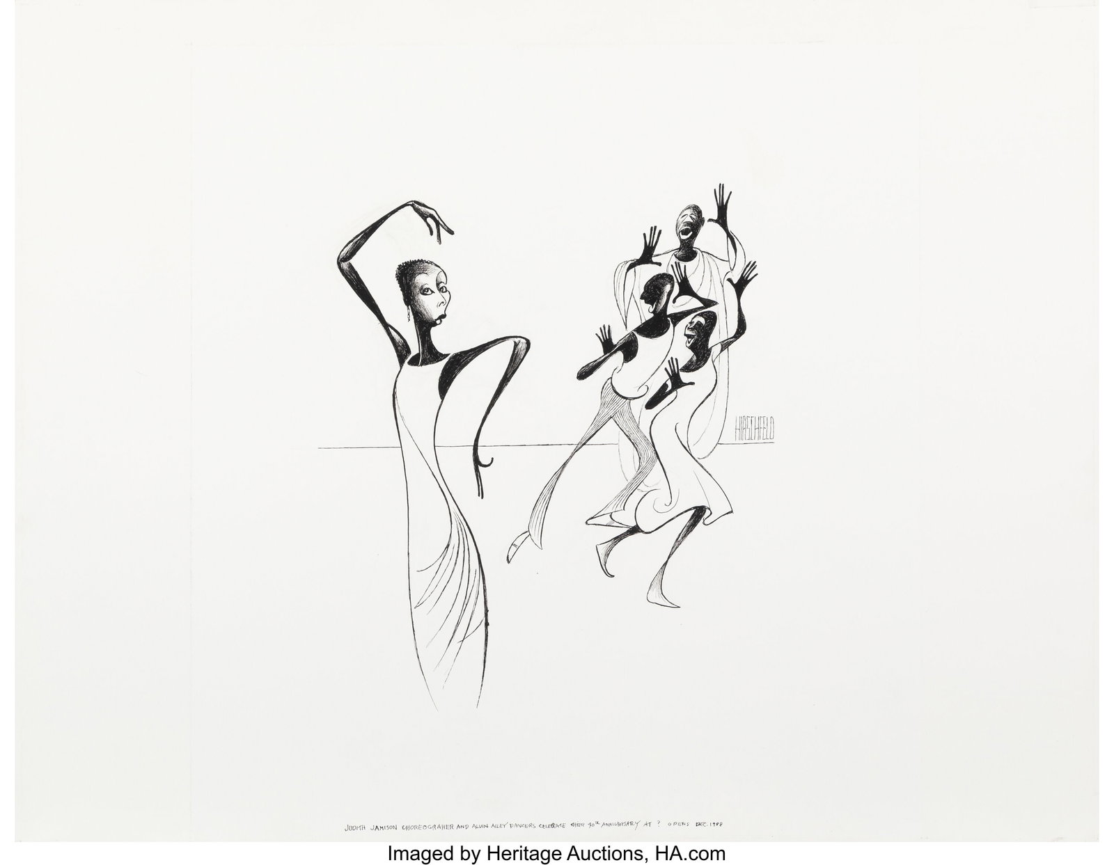 Al Hirschfeld (American, 1903-2003) Echo: Far Fr (1 of 3)