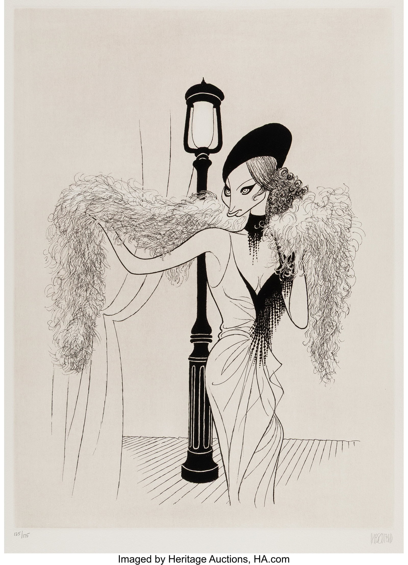 Al Hirschfeld (American, 1903-2003) Streisand: F (1 of 2)
