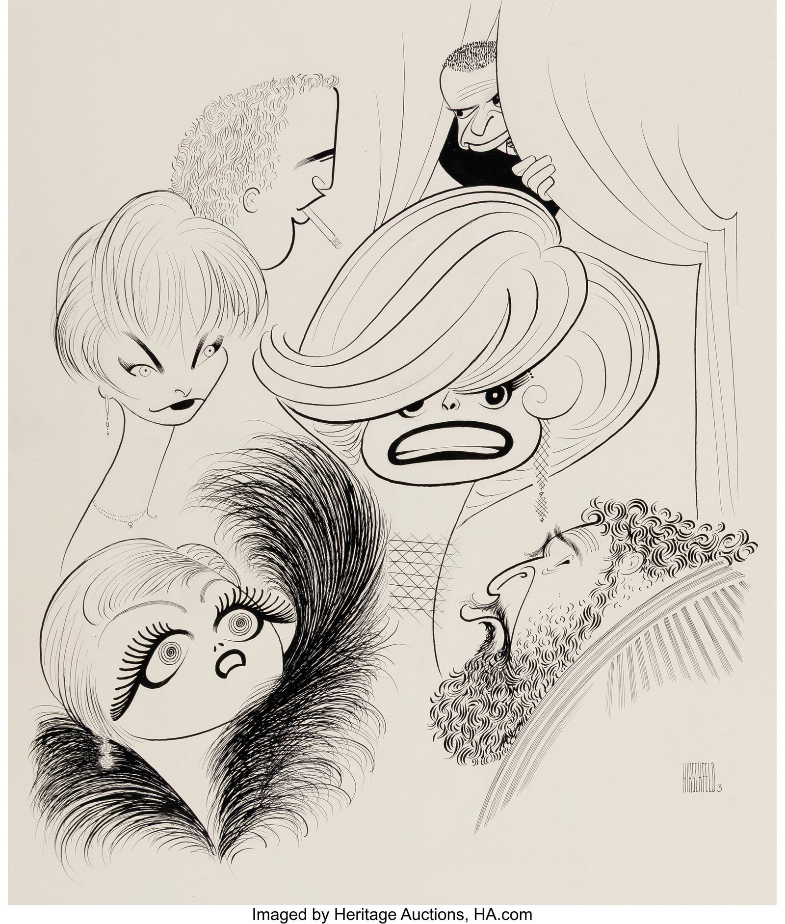 Al Hirschfeld (American, 1903-2003) Tony Award T (1 of 2)