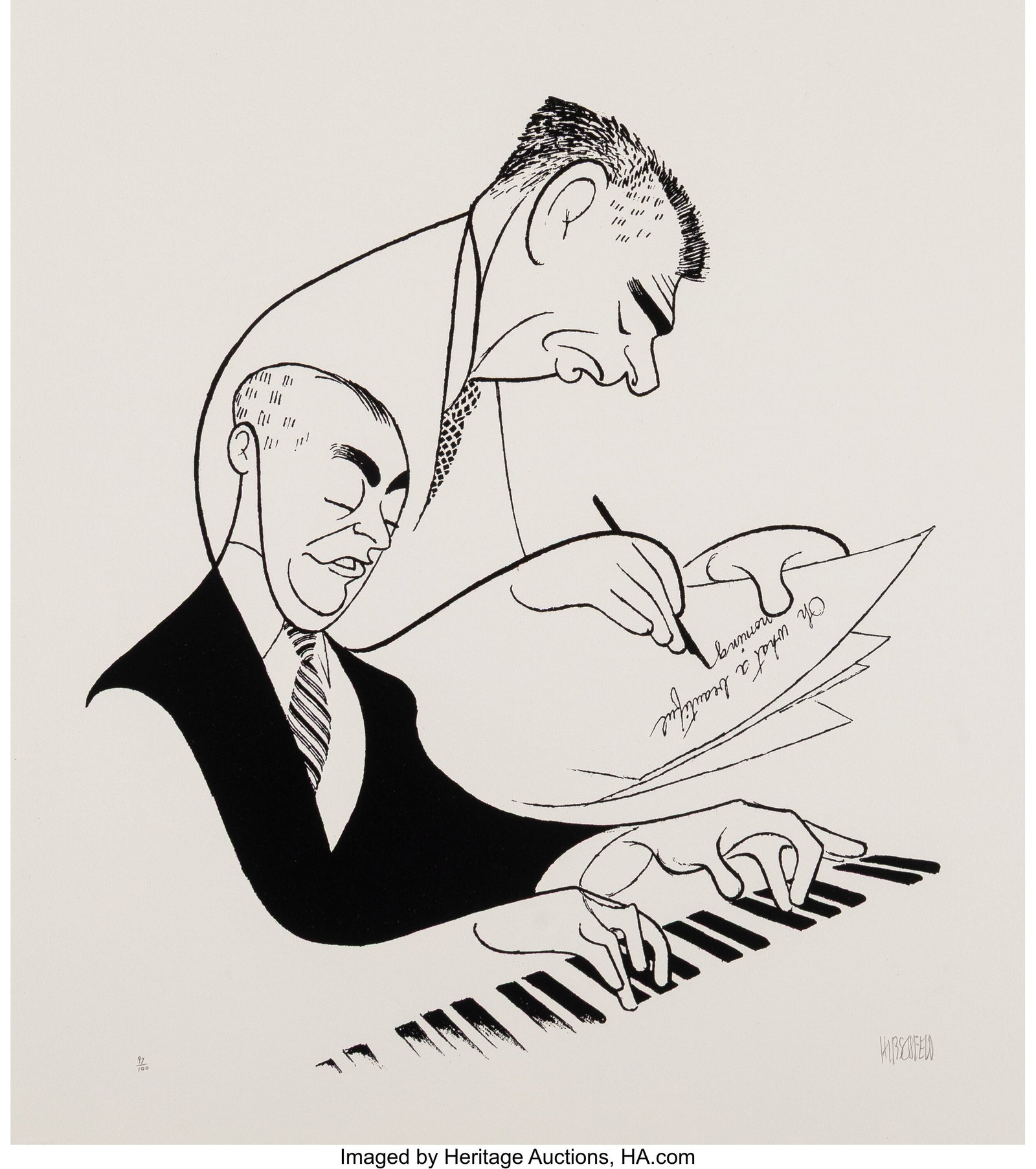 Al Hirschfeld (American, 1903-2003) Rodgers and (1 of 2)
