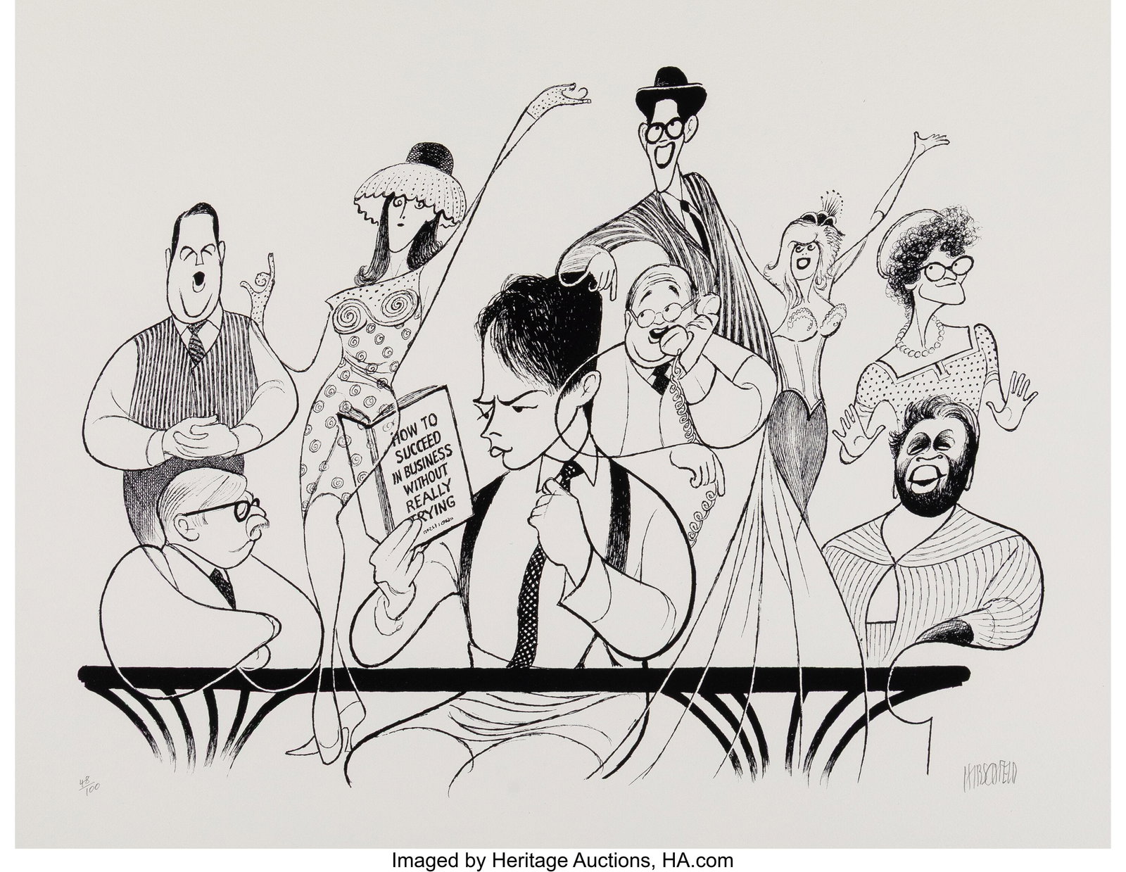 Al Hirschfeld (American, 1903-2003) How to Succe (1 of 2)