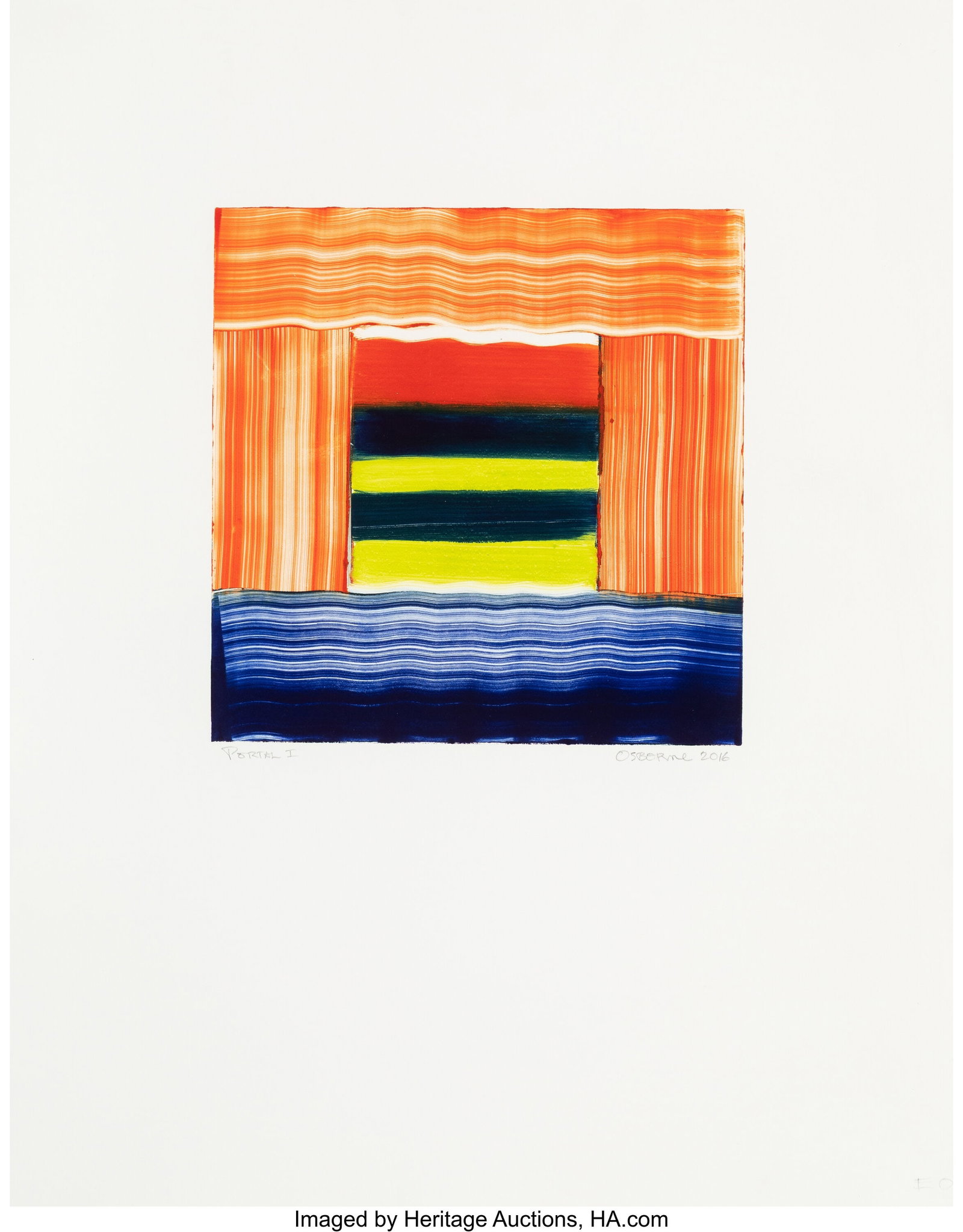 Elizabeth Osborne (b. 1936) Portal I, 2016 Monot (1 of 3)