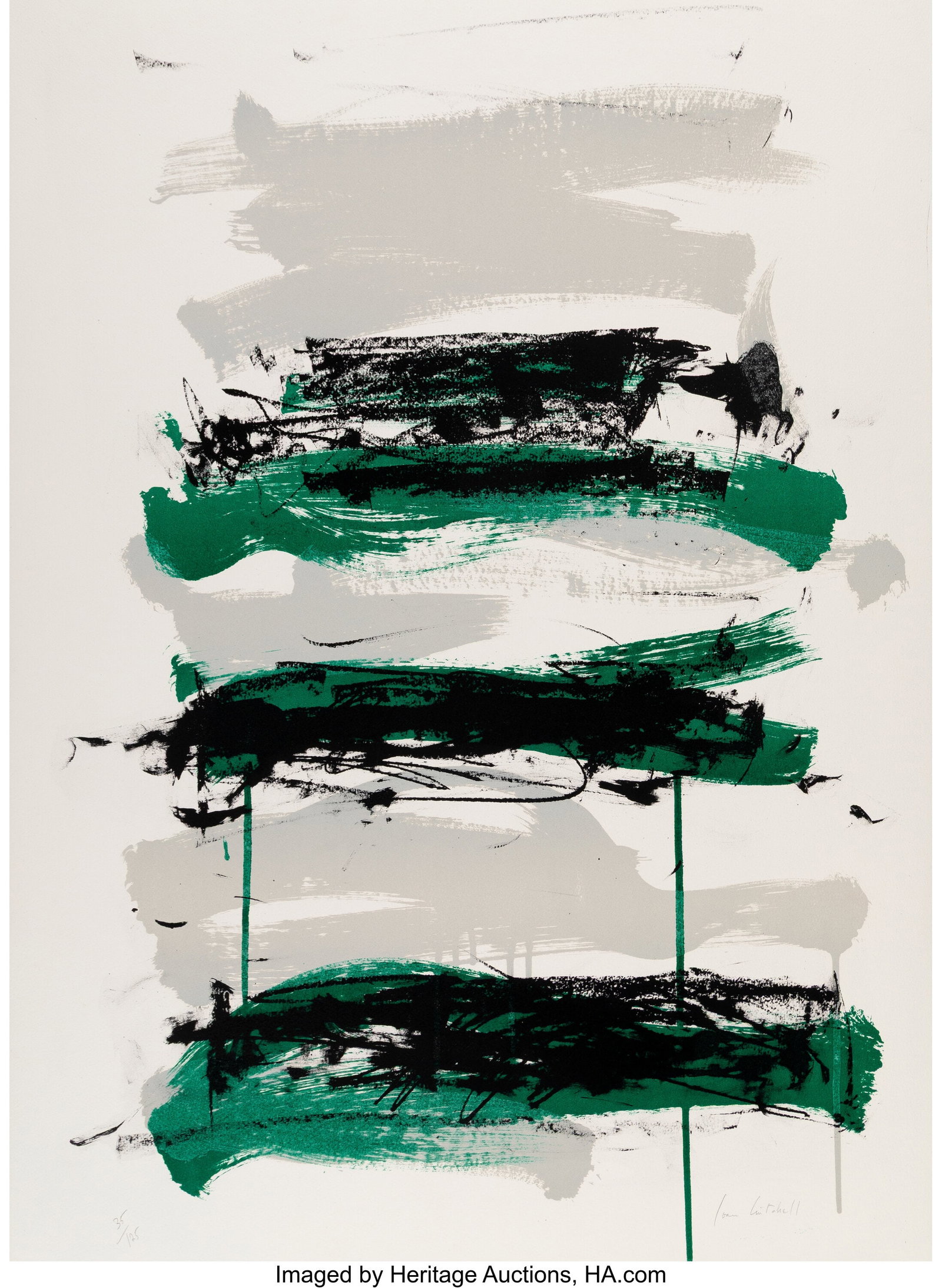 Joan Mitchell (1926-1992) Champs (Black, Grey, G (1 of 1)