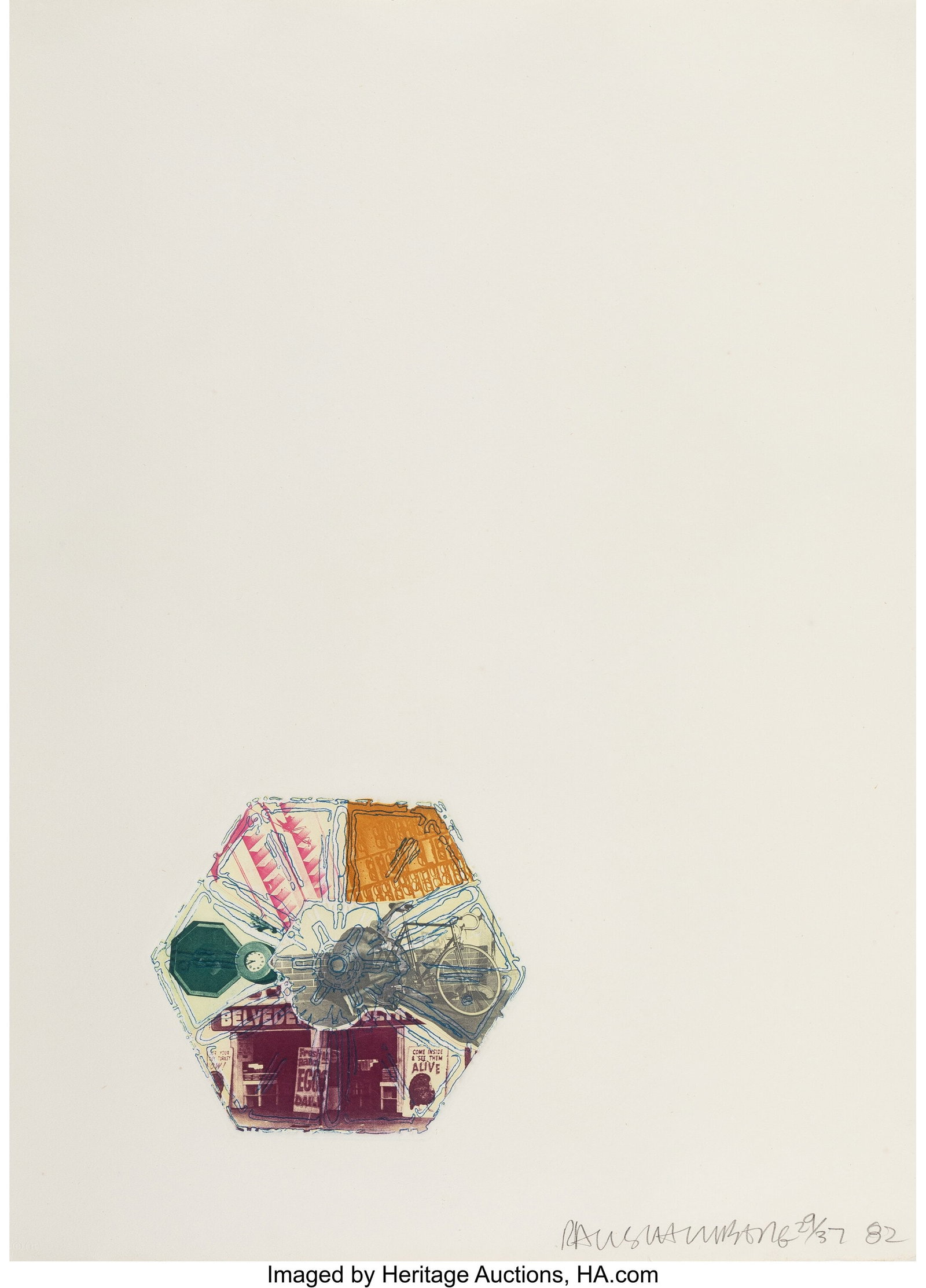 Robert Rauschenberg (1925-2008) 10,000' and Risi (1 of 3)