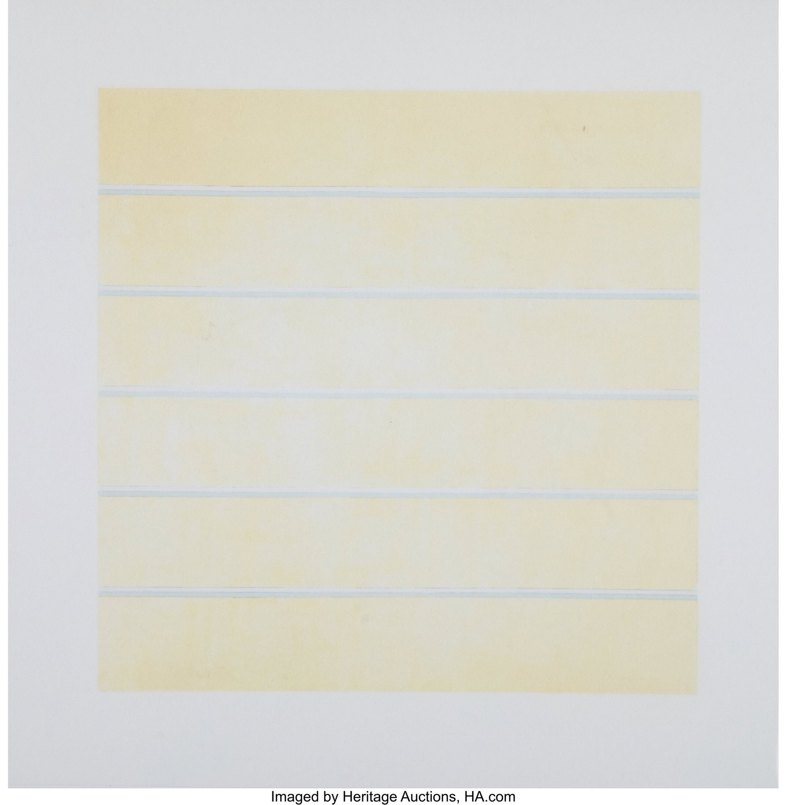Agnes Martin (1912-2004) Paintings and Drawings: Agnes Martin (1912-2004) Paintings and Drawings 1974-1990 (10 works), 1991 Lithographs in colors on vellum 11-3/4 x 11-3/4 inches (29.8 x 29.8 cm&r