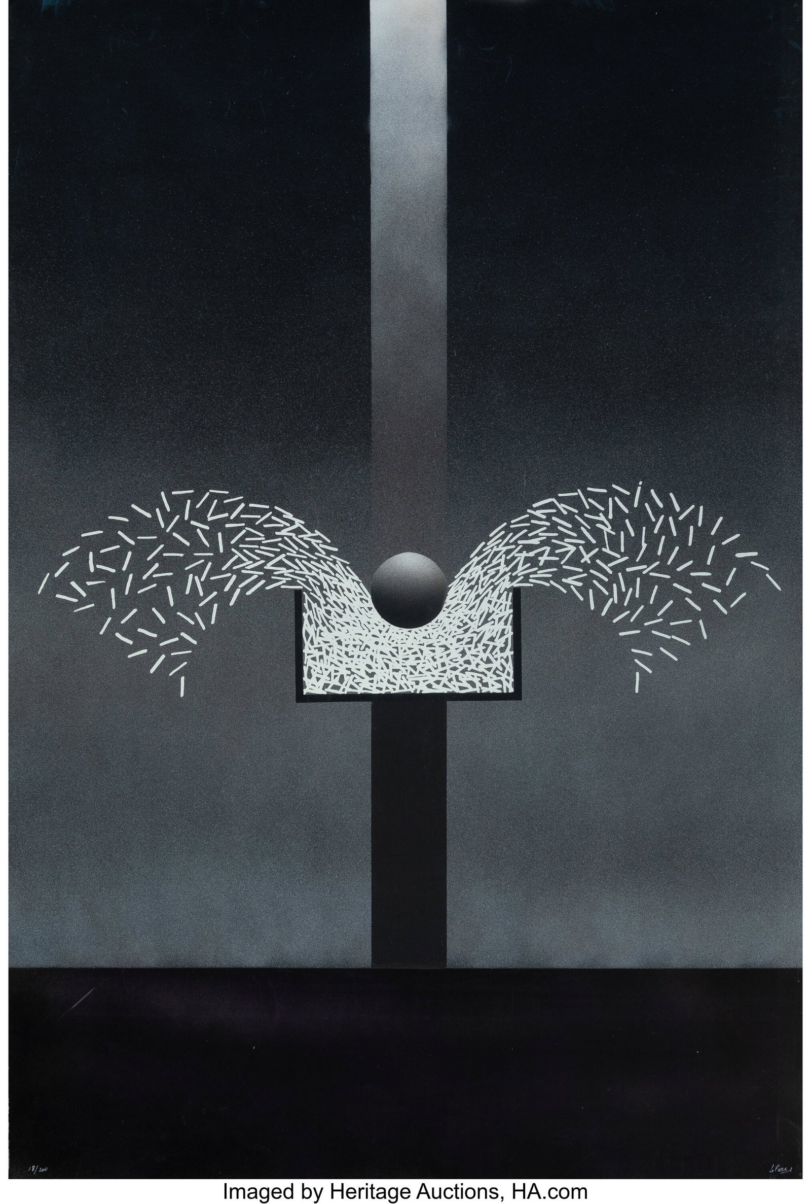 Julio Le Parc (b. 1928) Untitled Aquatint in col: Julio Le Parc (b. 1928) Untitled Aquatint in colors on wove paper 43-1/4 x 29-1/4 inches (109.9 x 74.3 cm) (sheet) Ed. 18/200 Sign