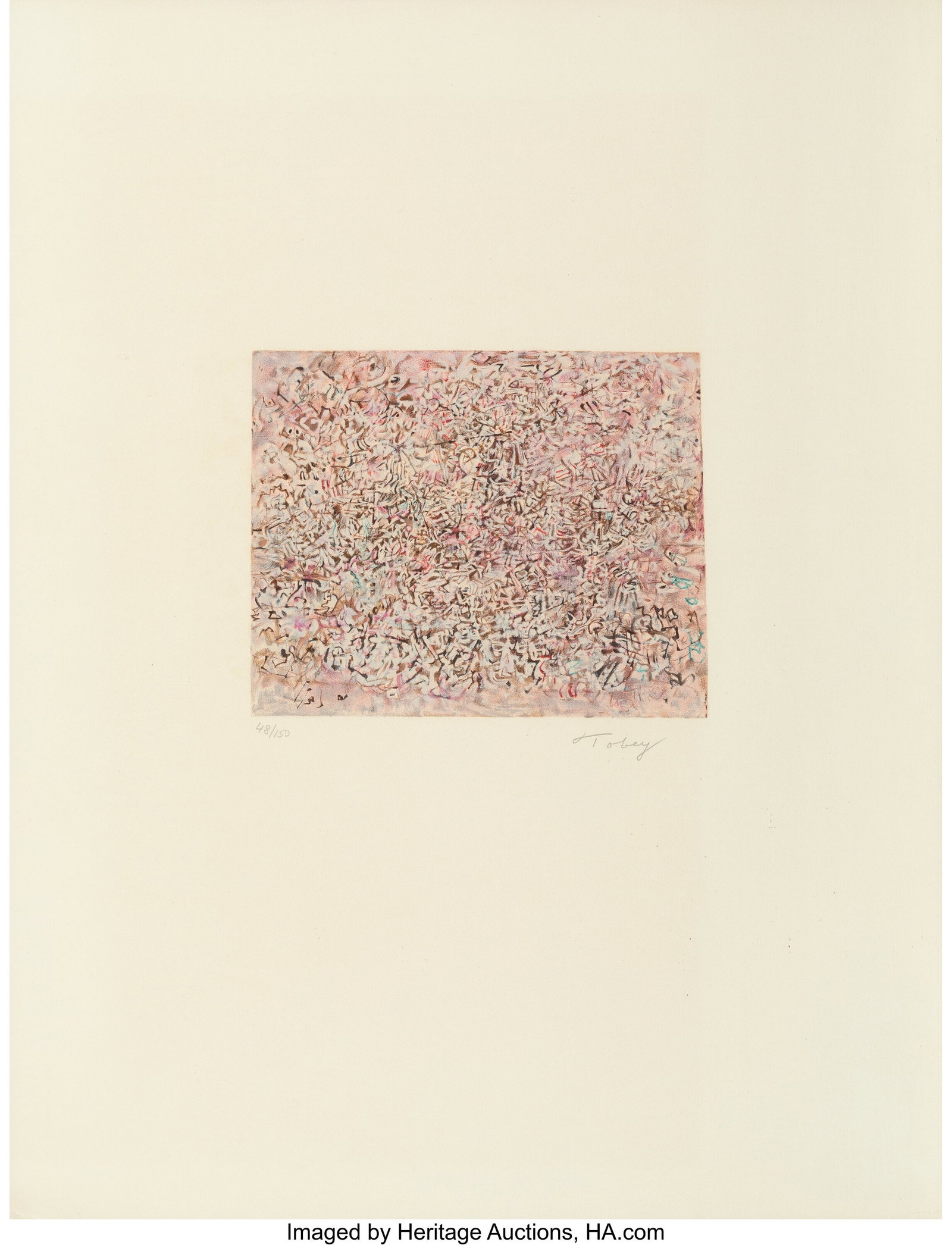 Mark Tobey (1890-1976) Crowded City, from Homage (1 of 1)